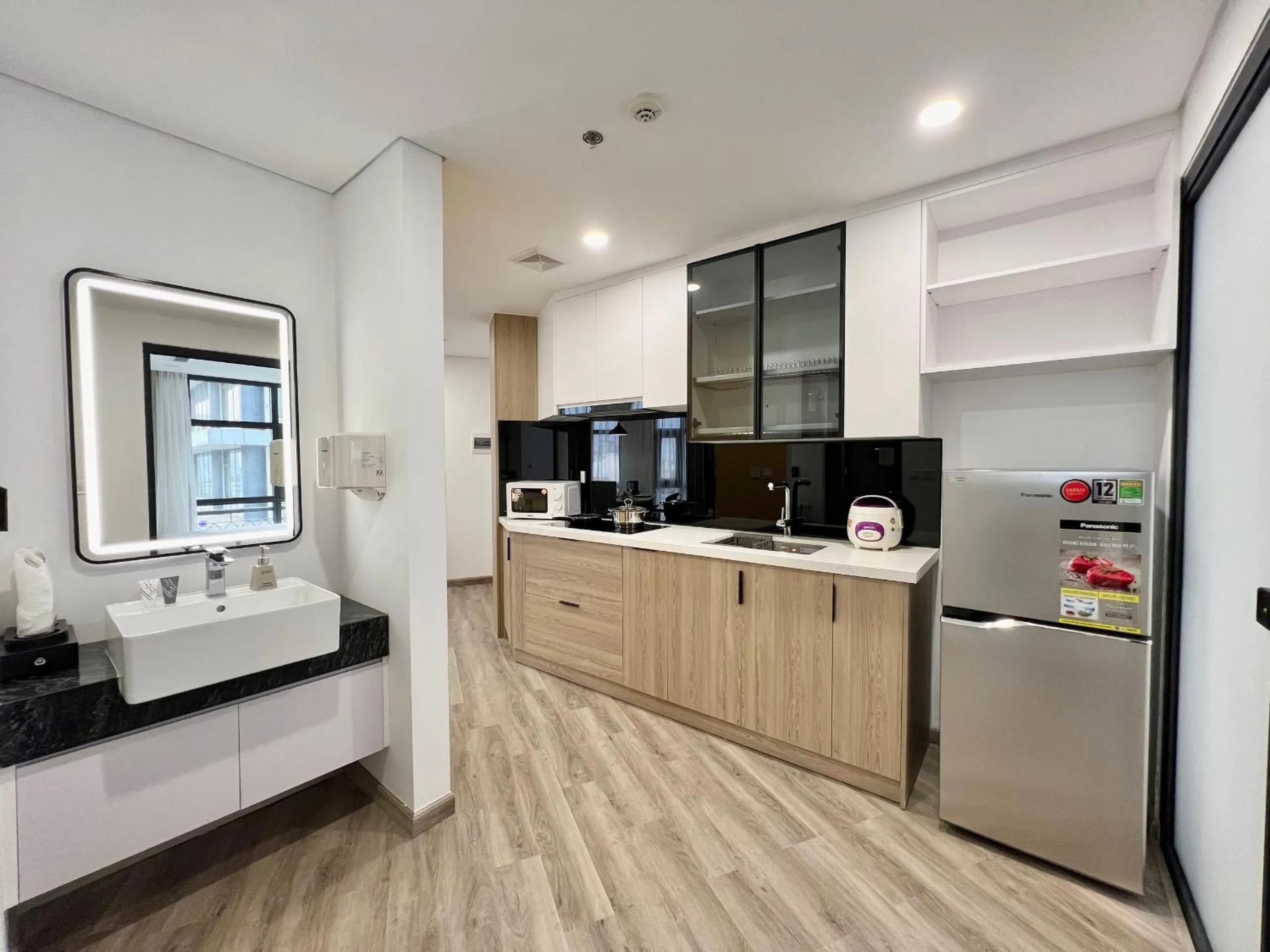 Kitchen or kitchenette in 22Land Legend Hotel & Residence