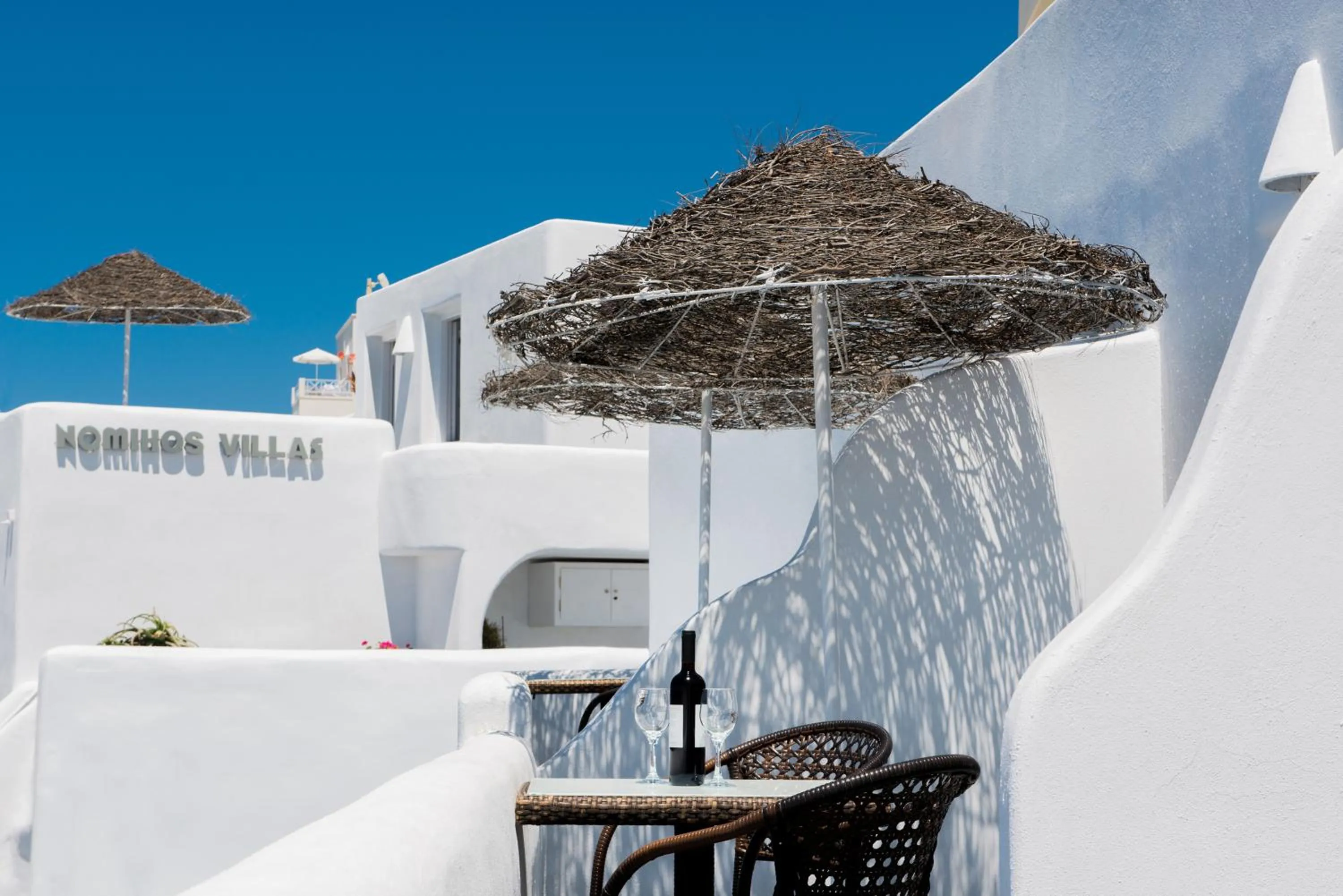 Balcony/Terrace in Nomikos Villas