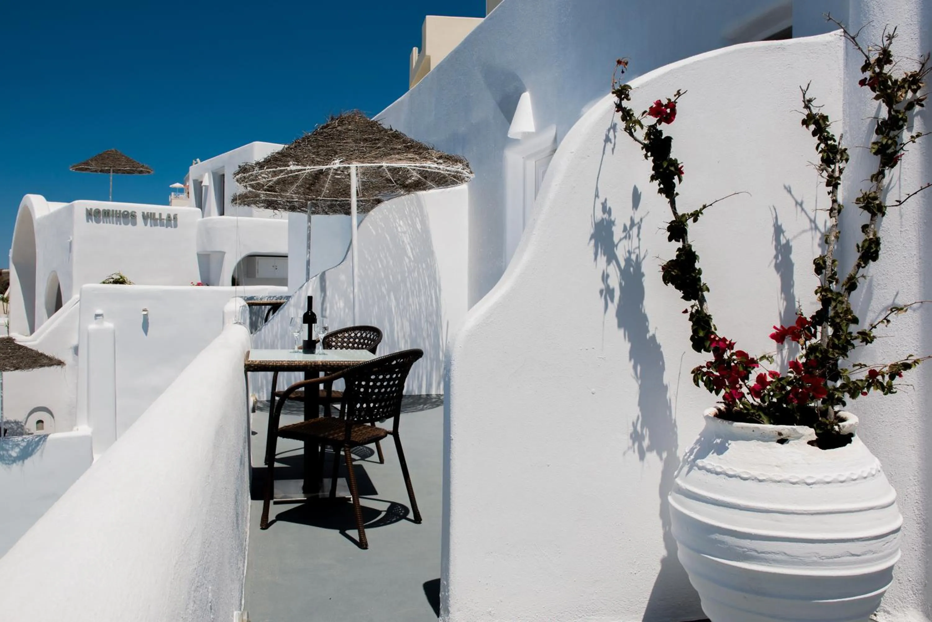 Balcony/Terrace in Nomikos Villas