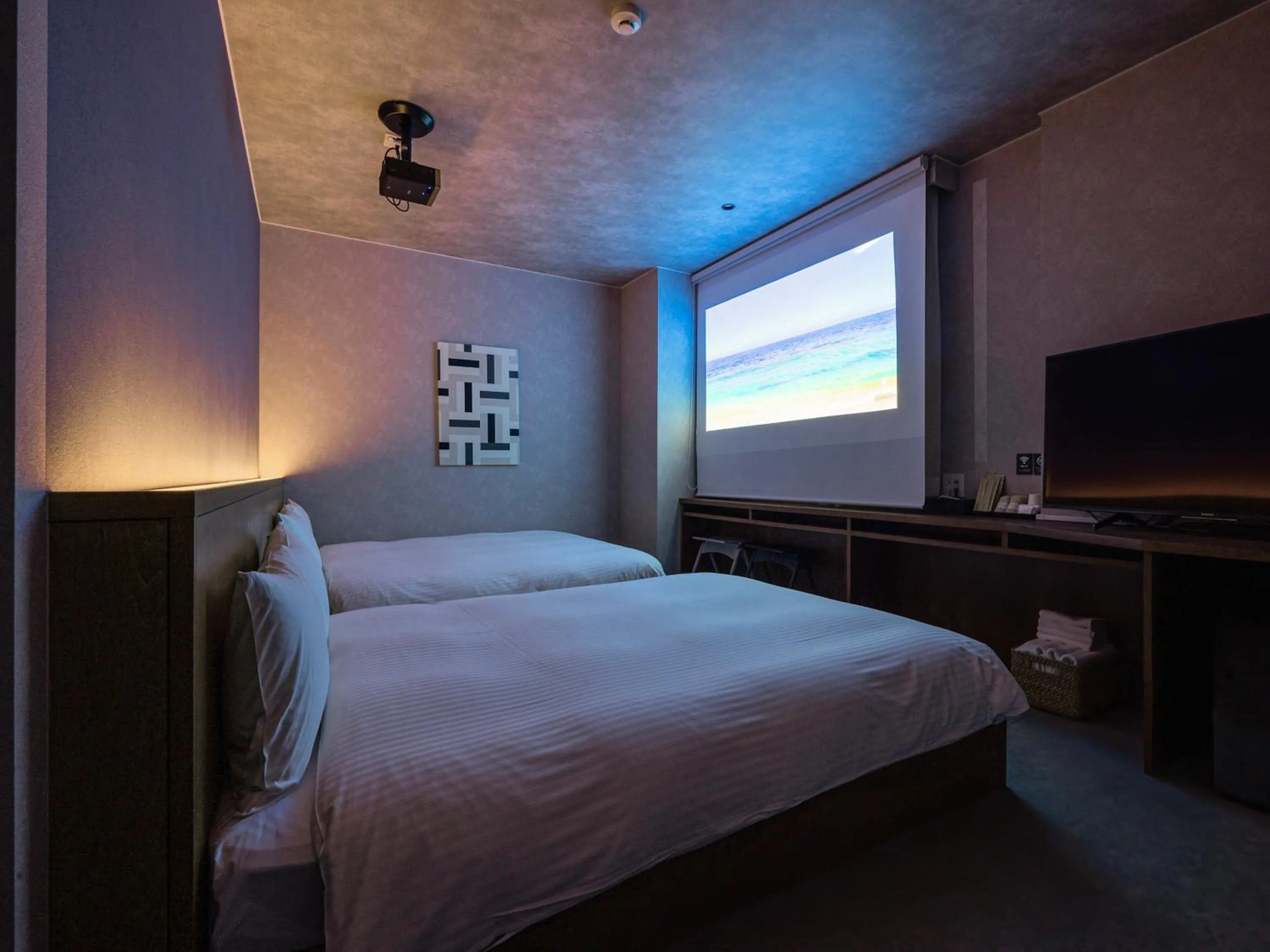 Bed in LACER OKINAWA NAHA Miebashi