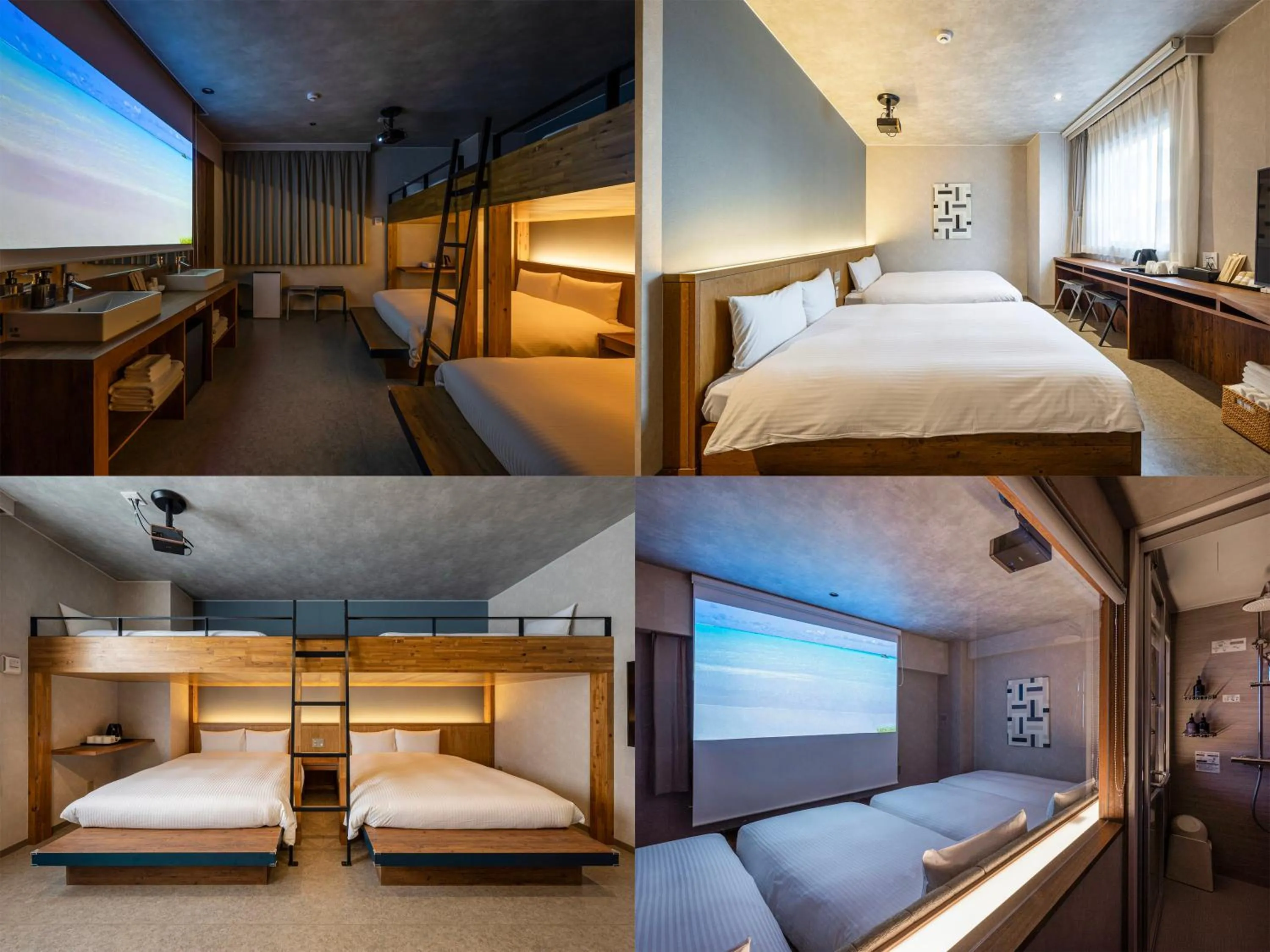 Bed in LACER OKINAWA NAHA Miebashi