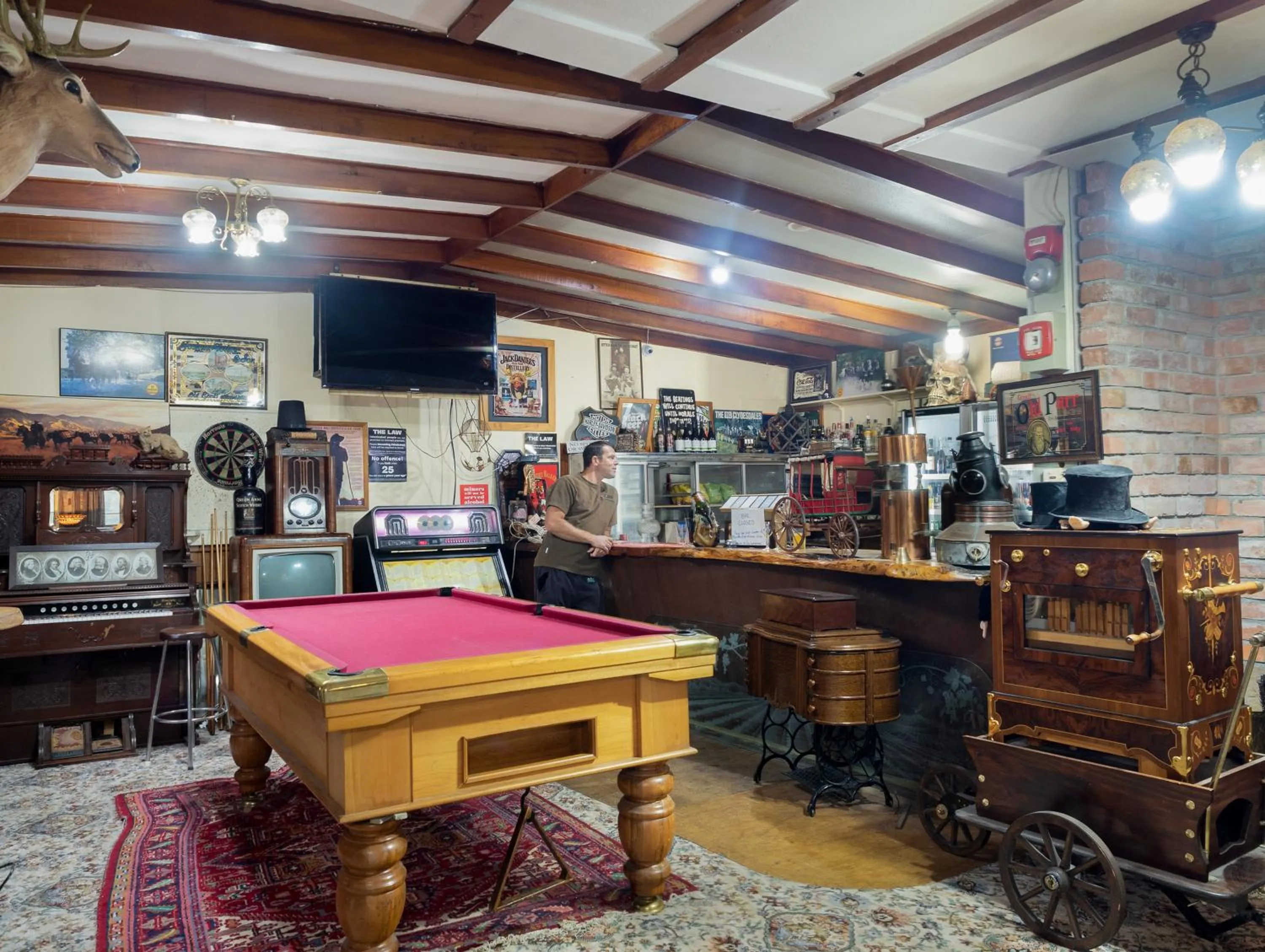 Billiard in Otira Stagecoach Hotel