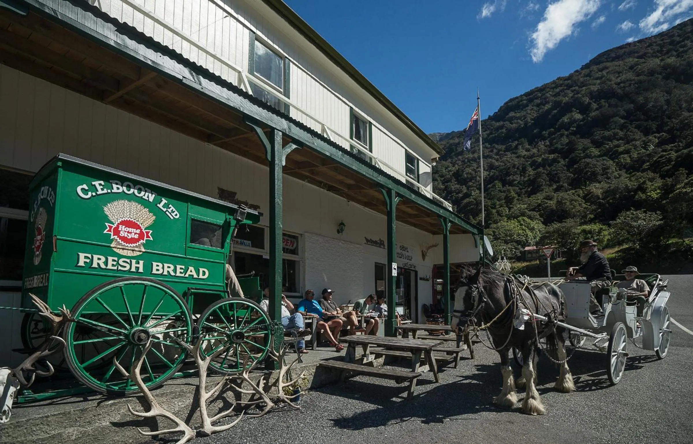 Facade/entrance in Otira Stagecoach Hotel