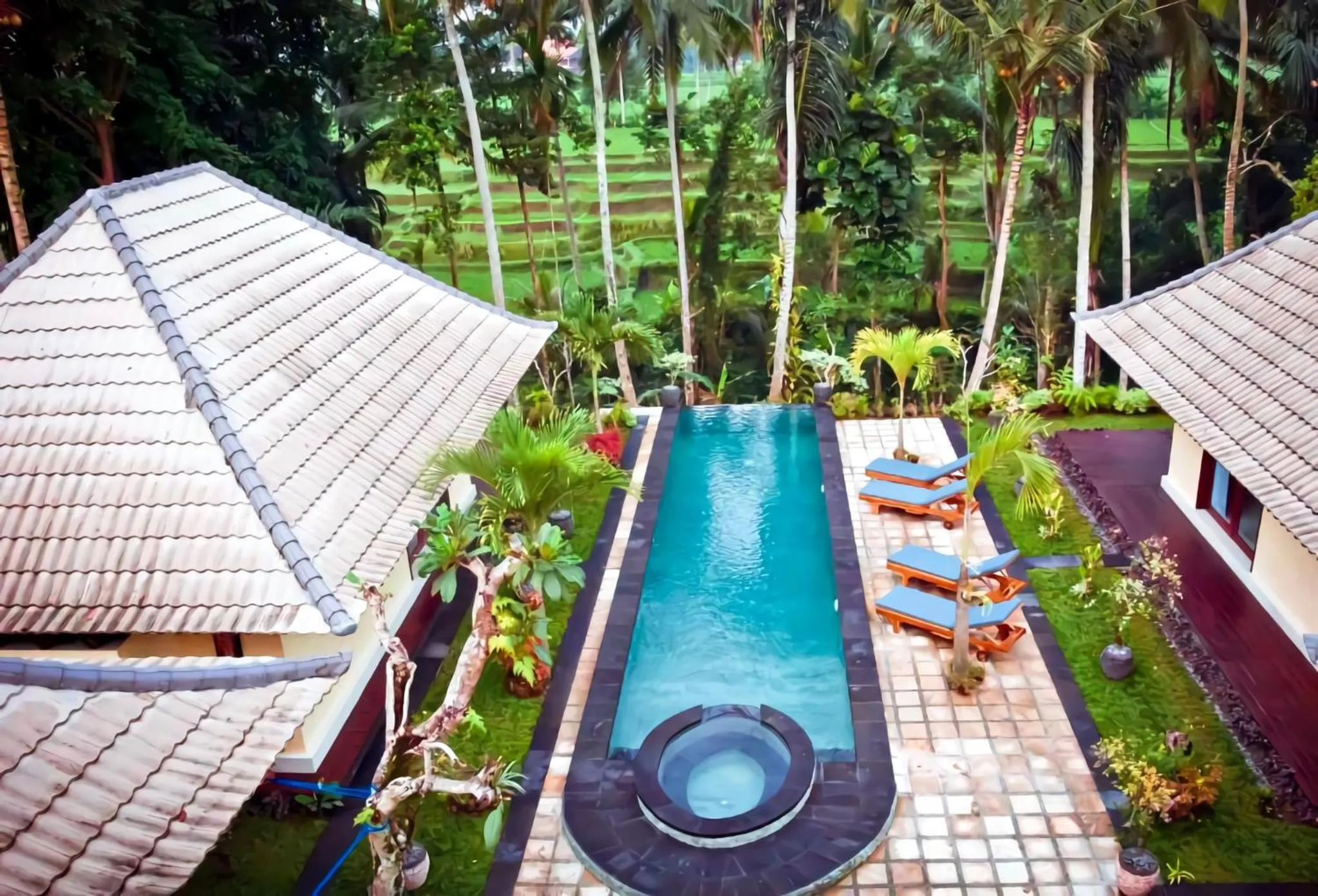 Pool view in Junjungan Suite