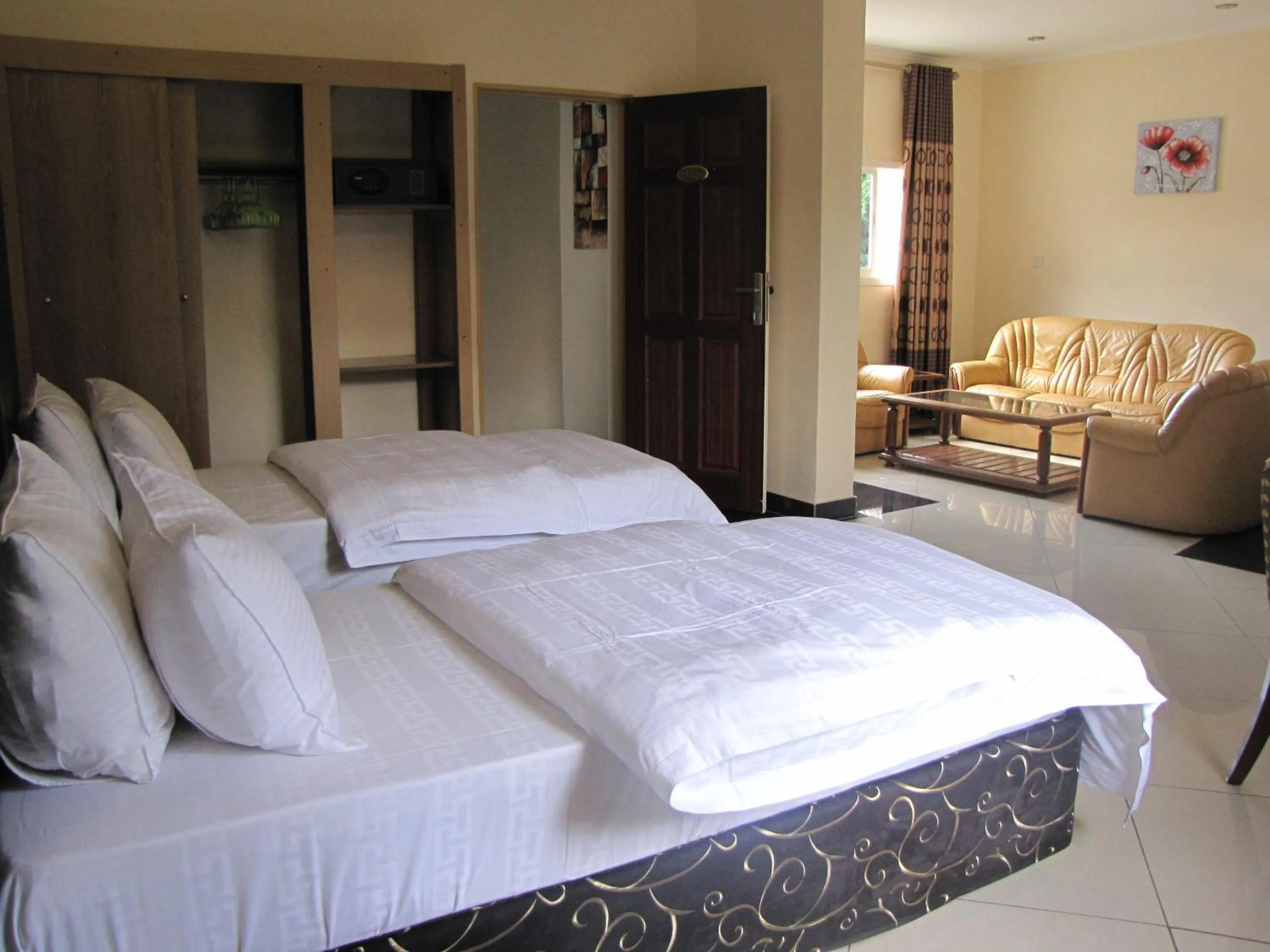 Bed in Stipp Hotel Gisenyi