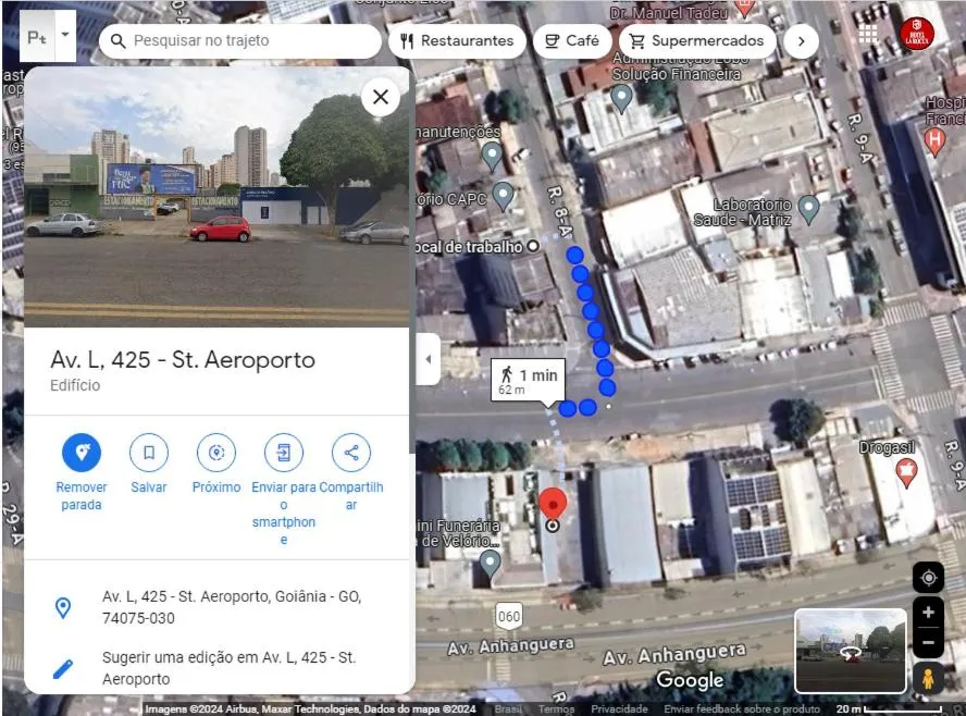 Location in Hotel La Rocca, Goiânia