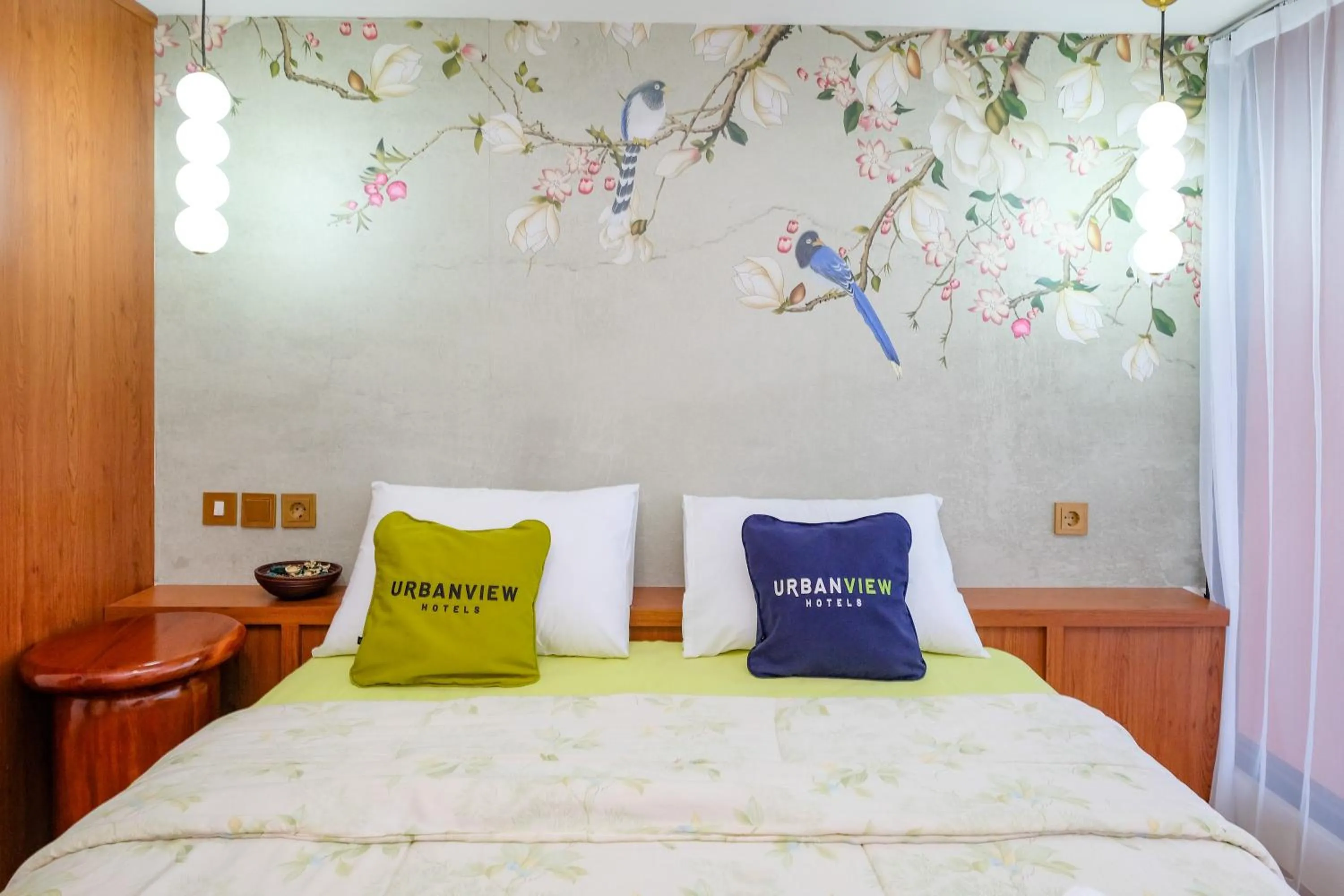 Bed in Urbanview Syariah Soul Sanctuary near Stasiun Purwokerto