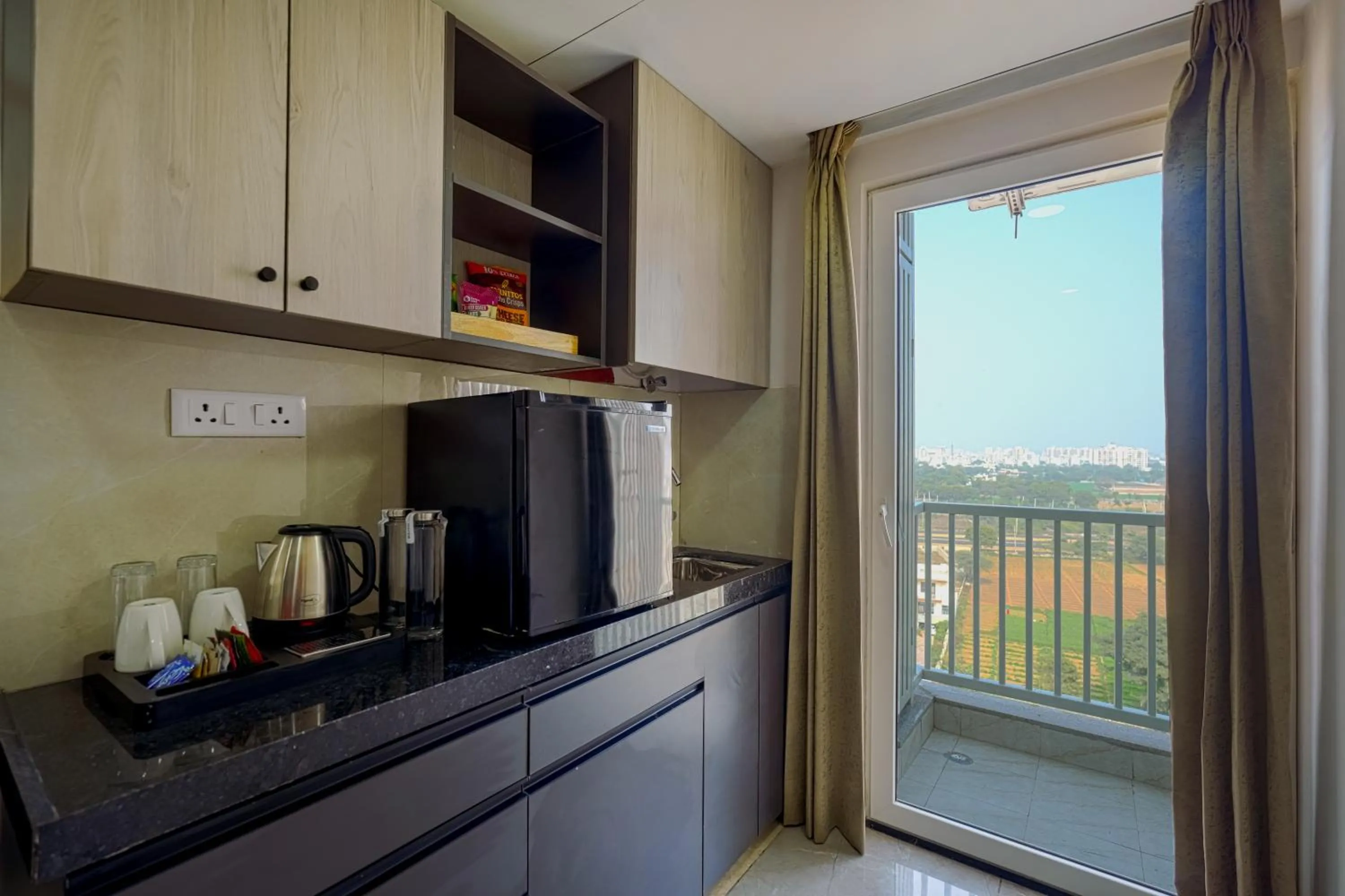 kitchen in Urban Suites by BluSalzz, Jaipur - Rajasthan