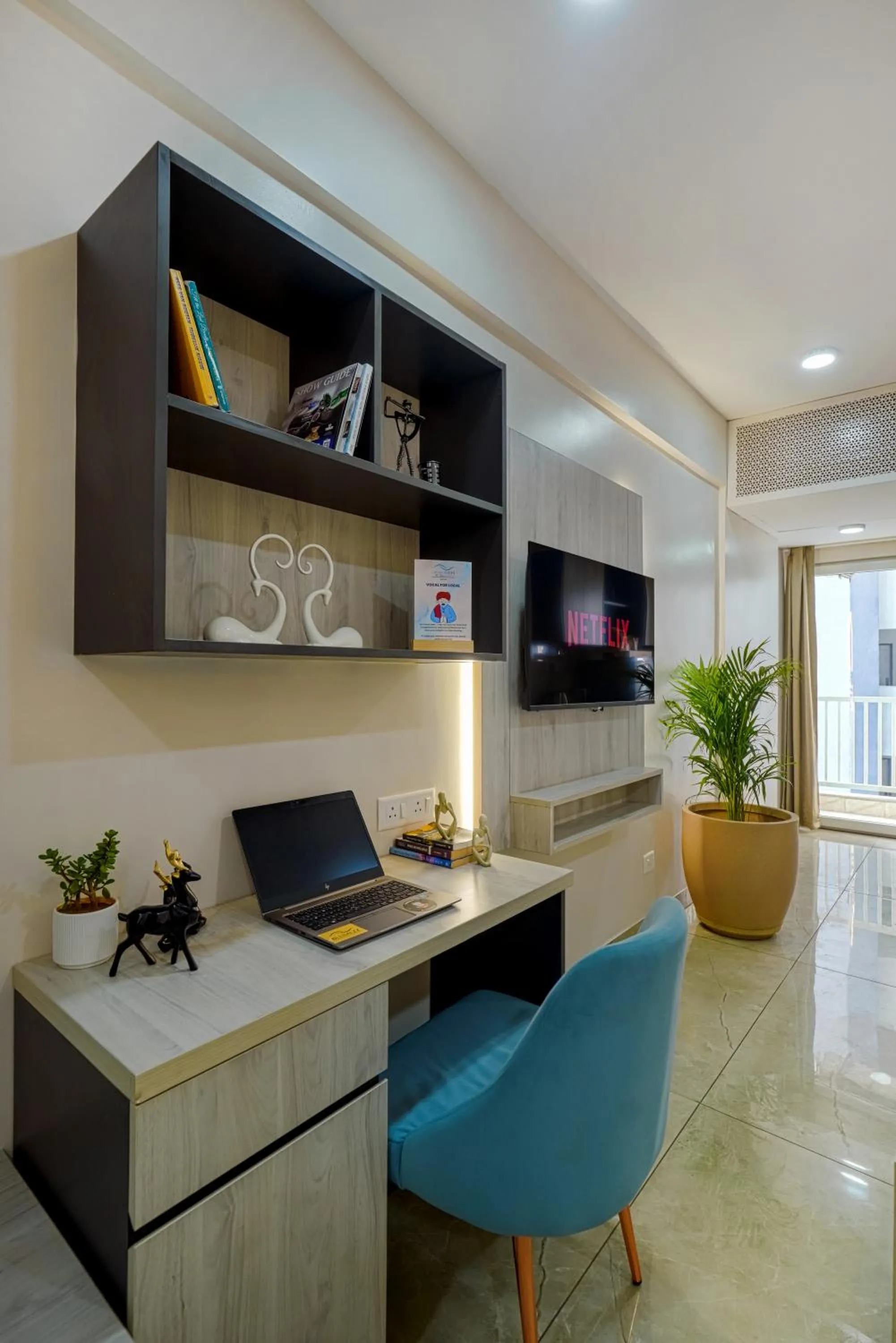 Living room in Urban Suites by BluSalzz, Jaipur - Rajasthan