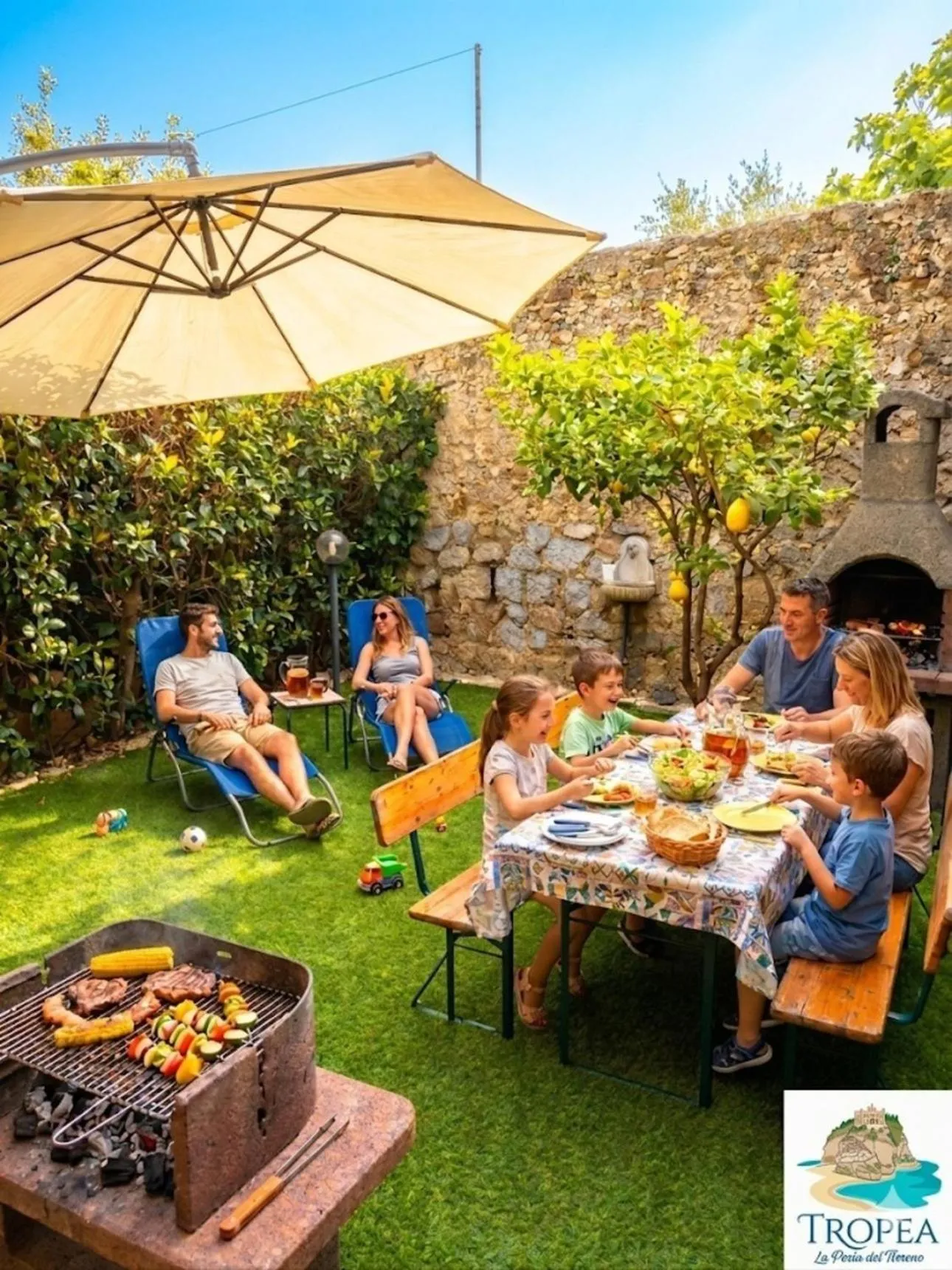Garden view in Villa Manuela - Sea & Sun Escape - Free Parking