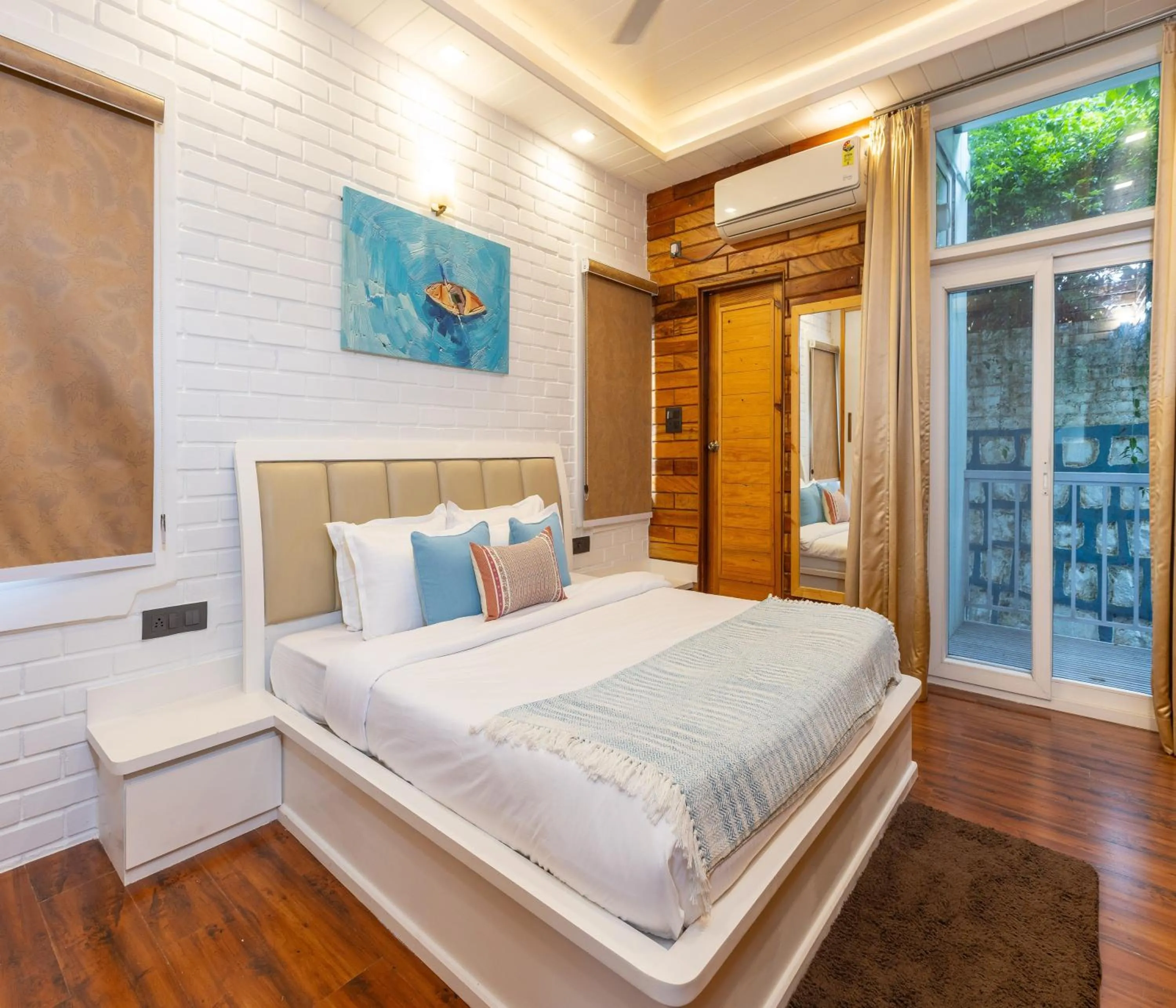 Bedroom, Bed in Megha Resort & Villas, Dehradun-Where Nature Pampers You