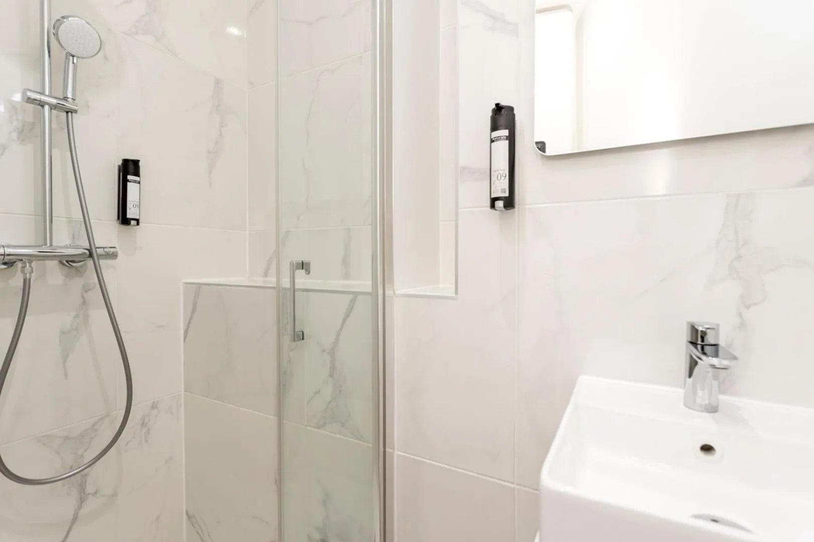 Shower in Reva Suites