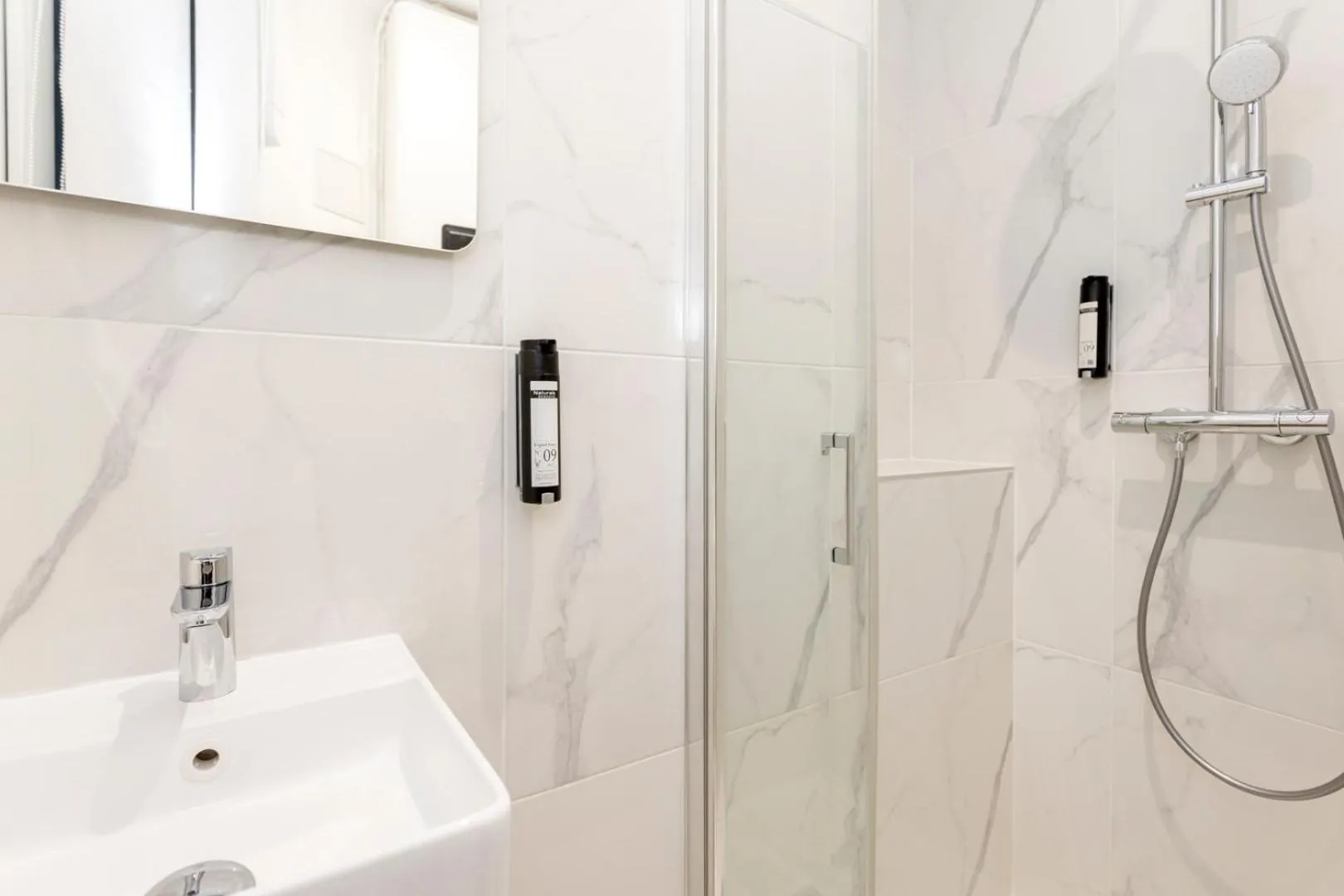 Shower in Reva Suites