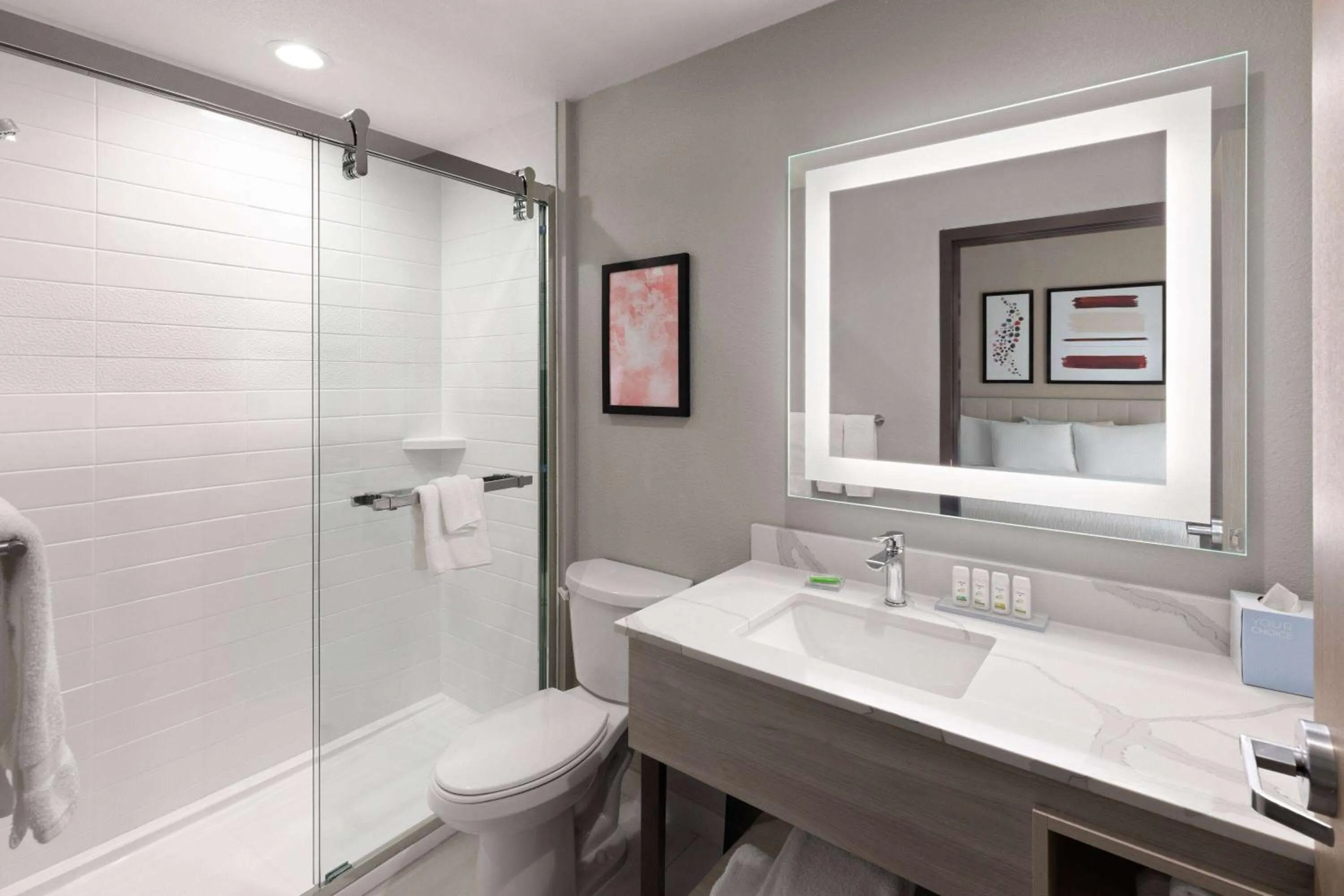 Bathroom in Hawthorn Extended Stay by Wyndham DeSoto