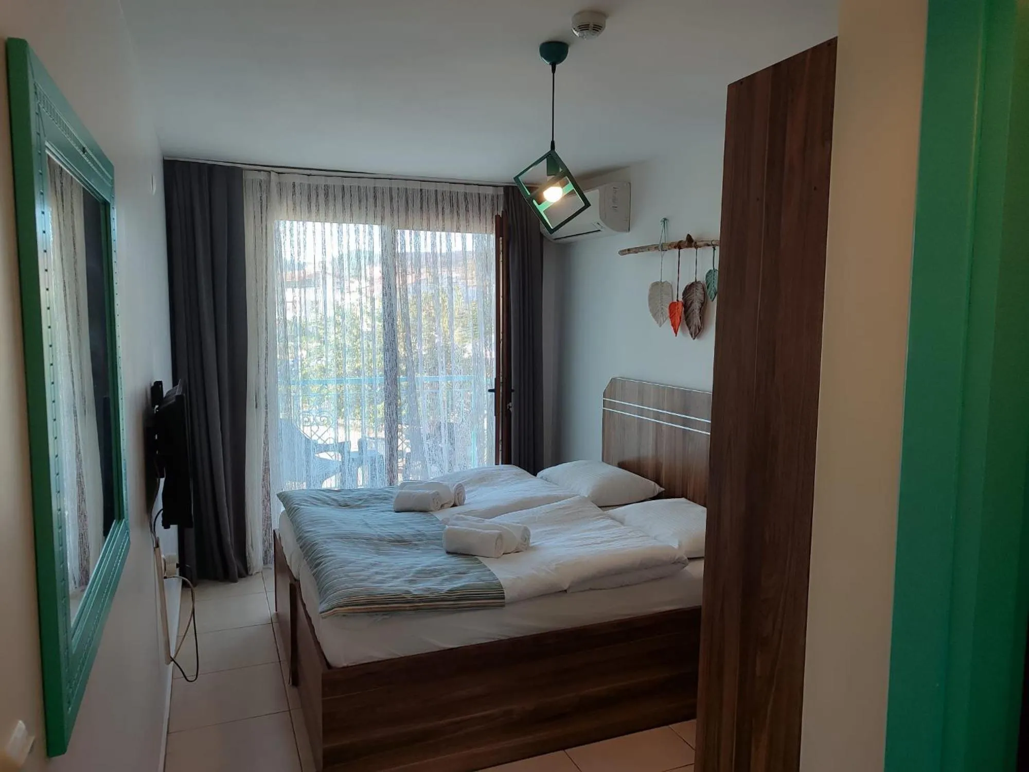 Bed in Foça Mint Hotel