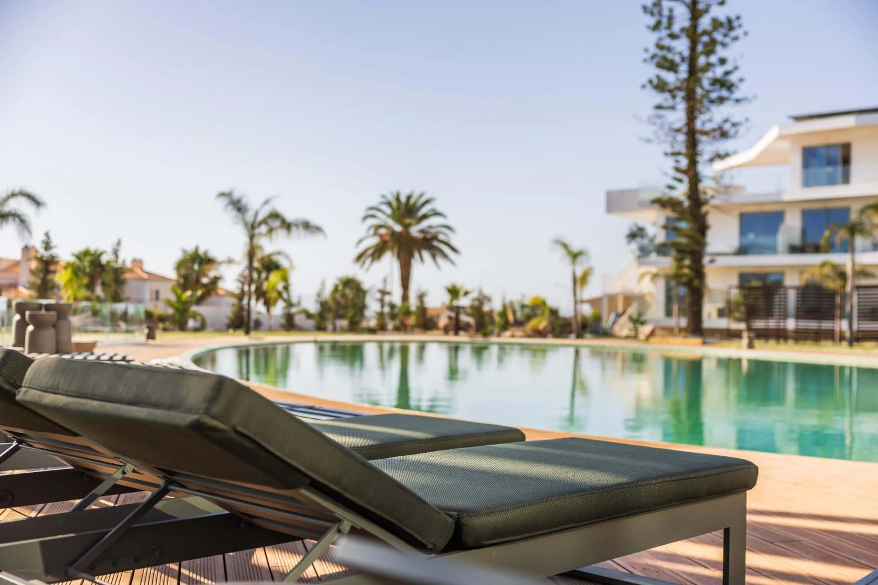Pool view in Castelo Suites Hotel