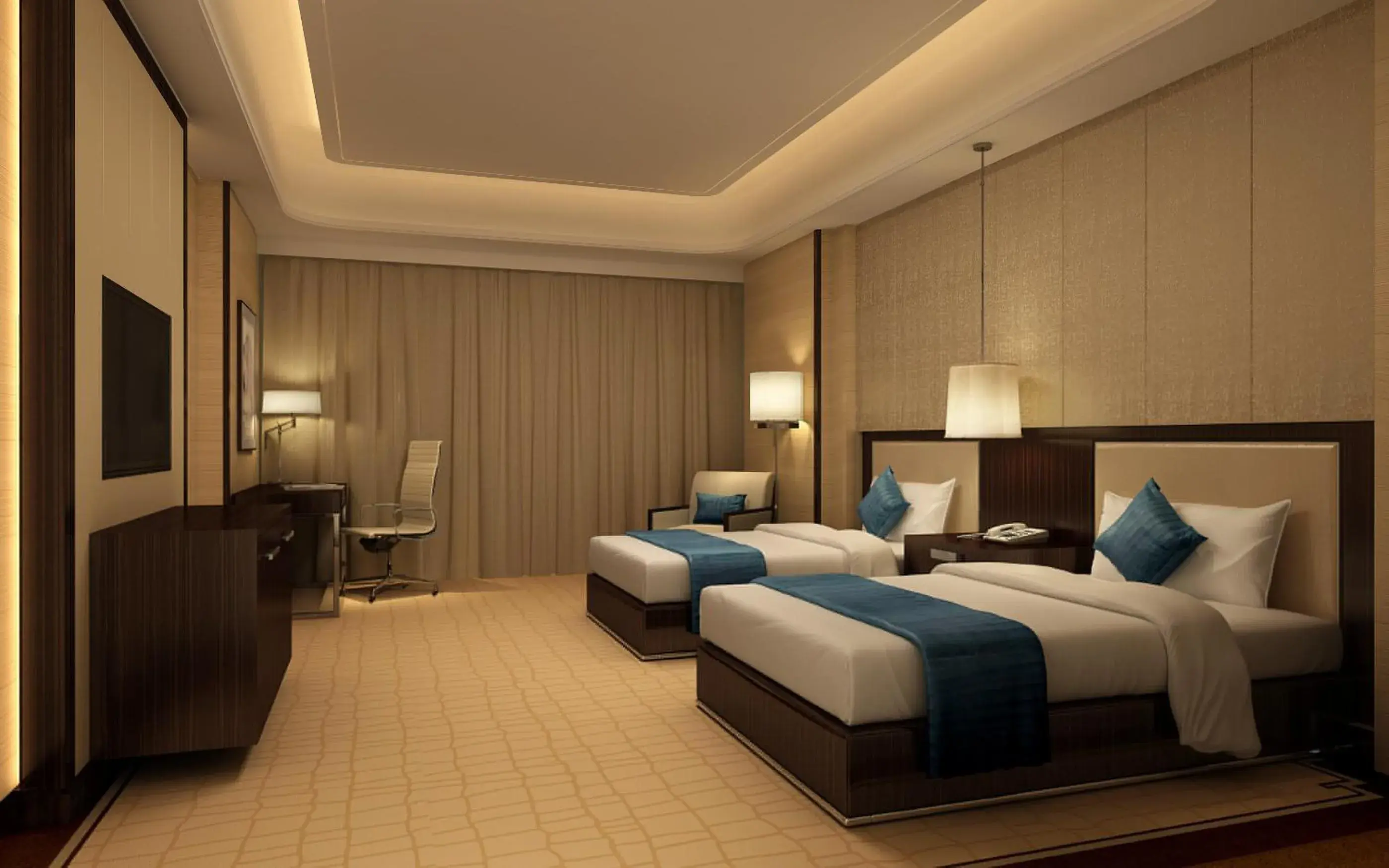 Photo of the whole room, Bed in Crowne Plaza Guangzhou Zengcheng, an IHG Hotel