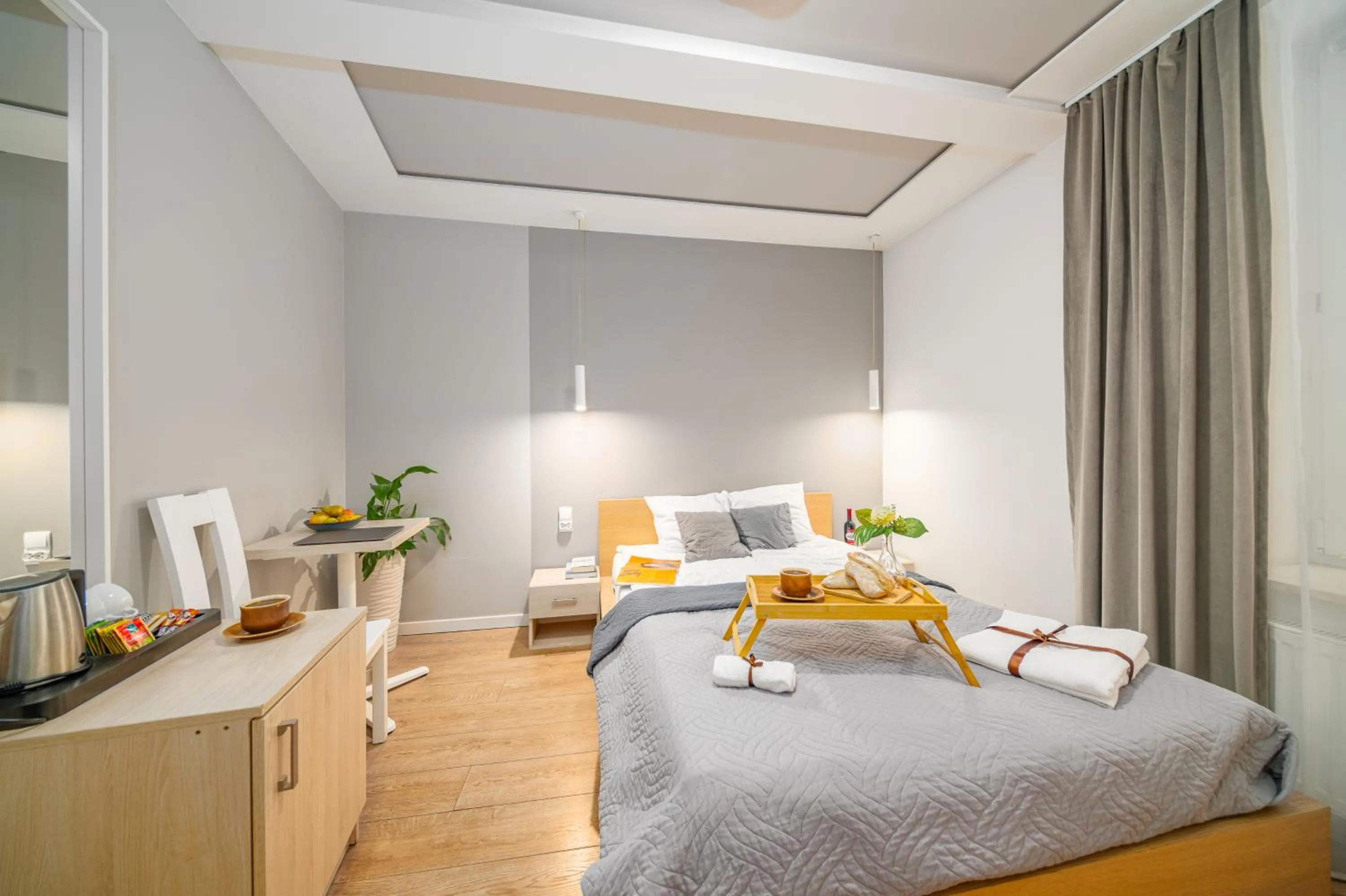 Bed in Apartamenty Platinia - komfortowe noclegi Kraków Stare Miasto