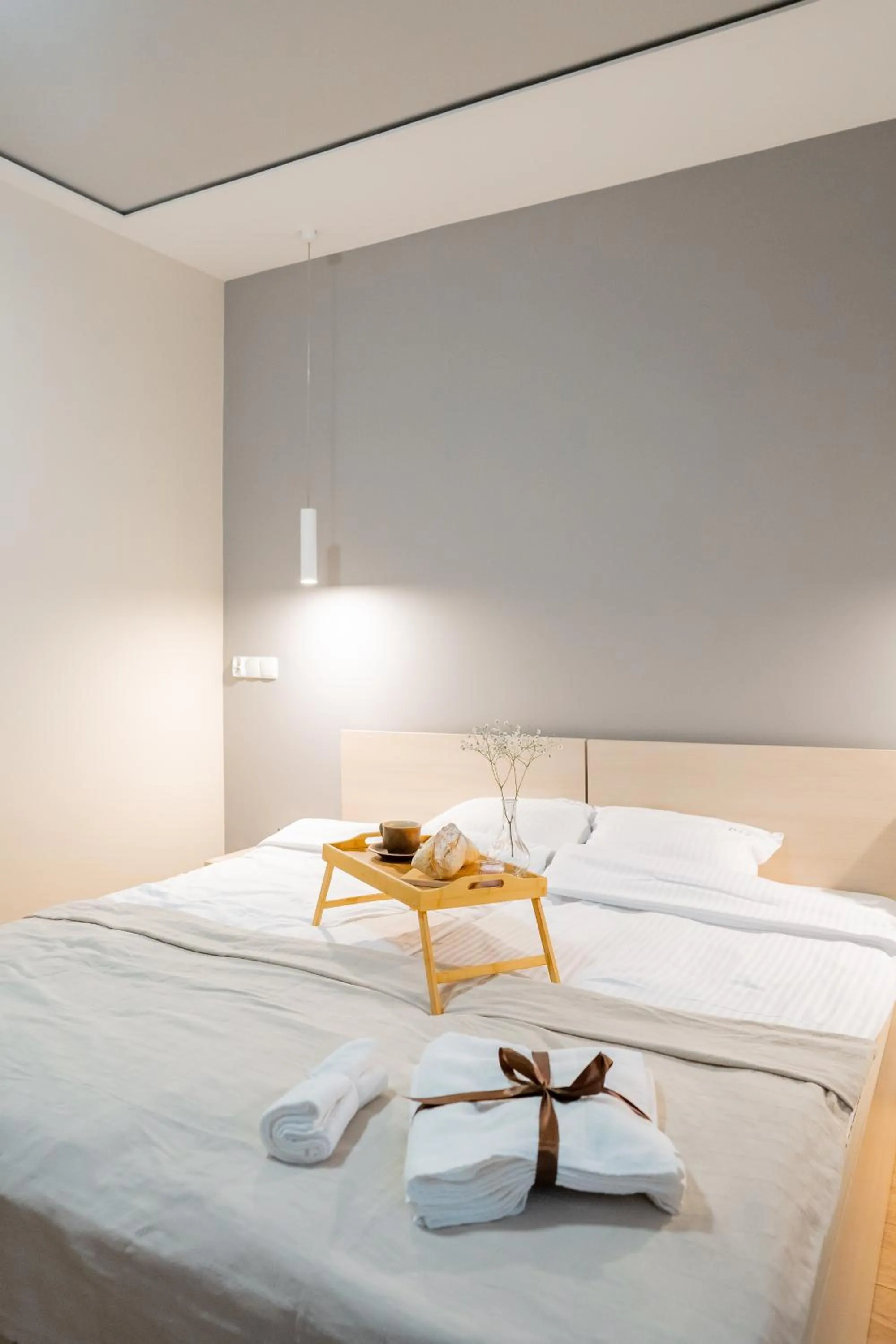 Bed in Apartamenty Platinia - komfortowe noclegi Kraków Stare Miasto