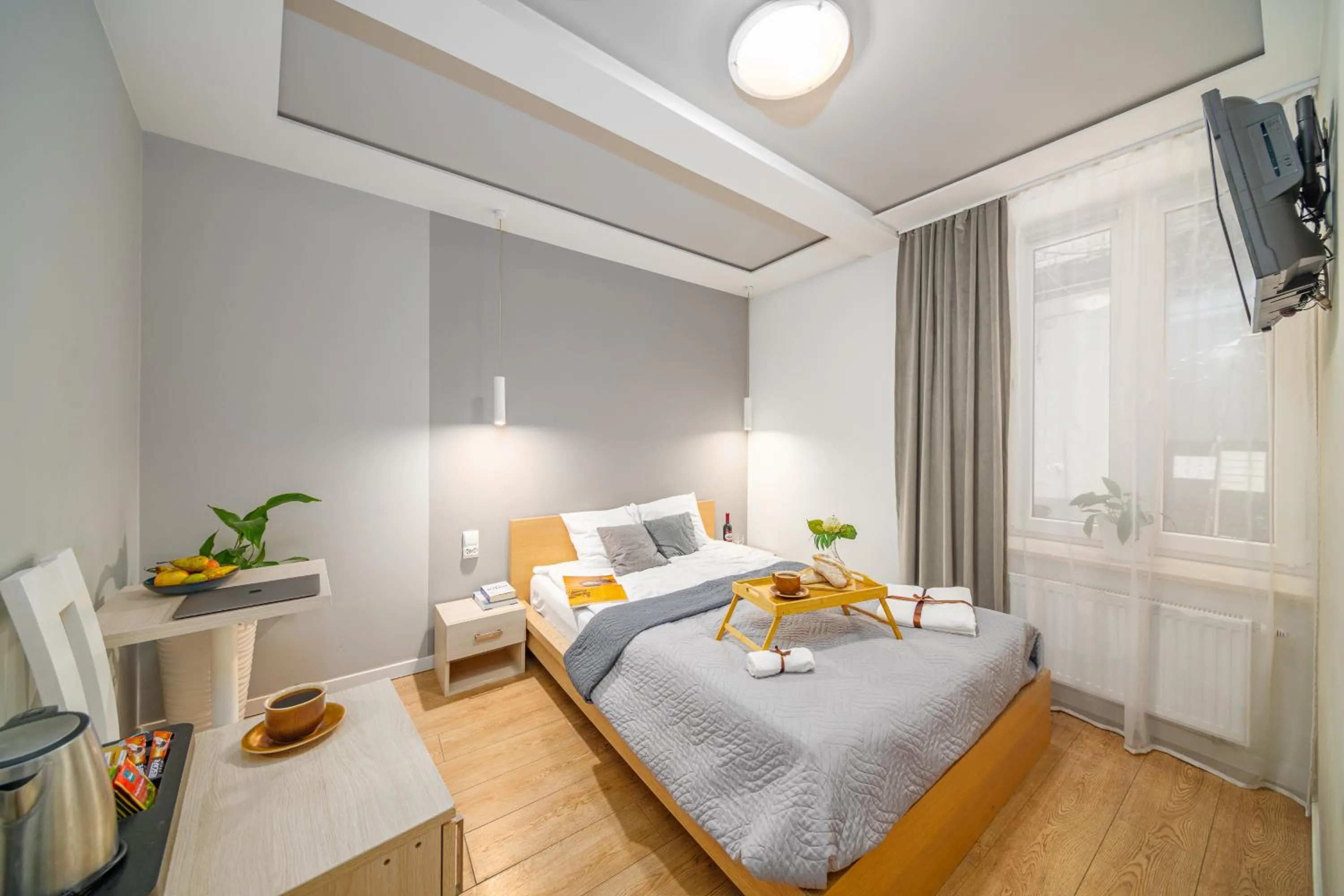 Bed in Apartamenty Platinia - komfortowe noclegi Kraków Stare Miasto