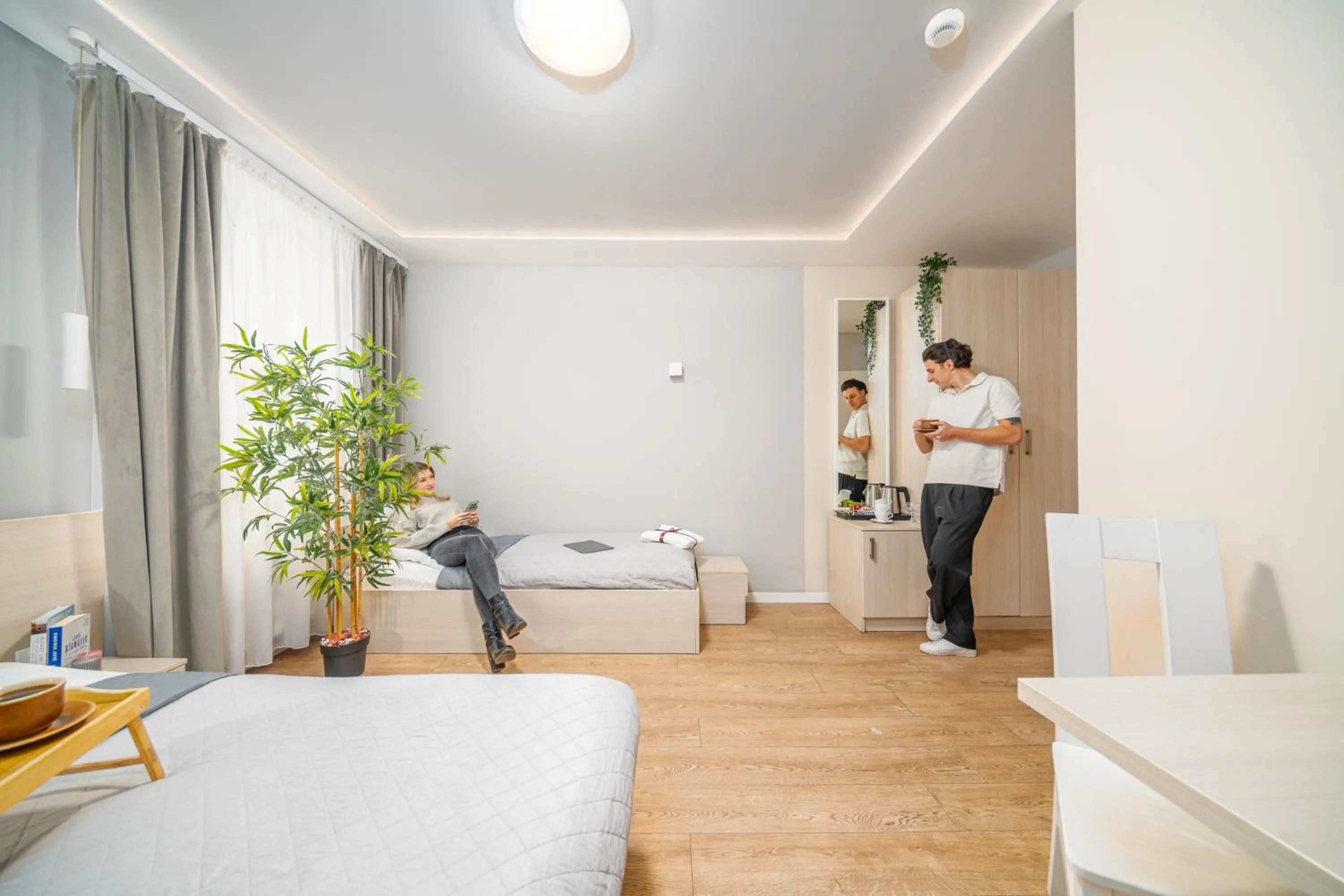 Bed in Apartamenty Platinia - komfortowe noclegi Kraków Stare Miasto