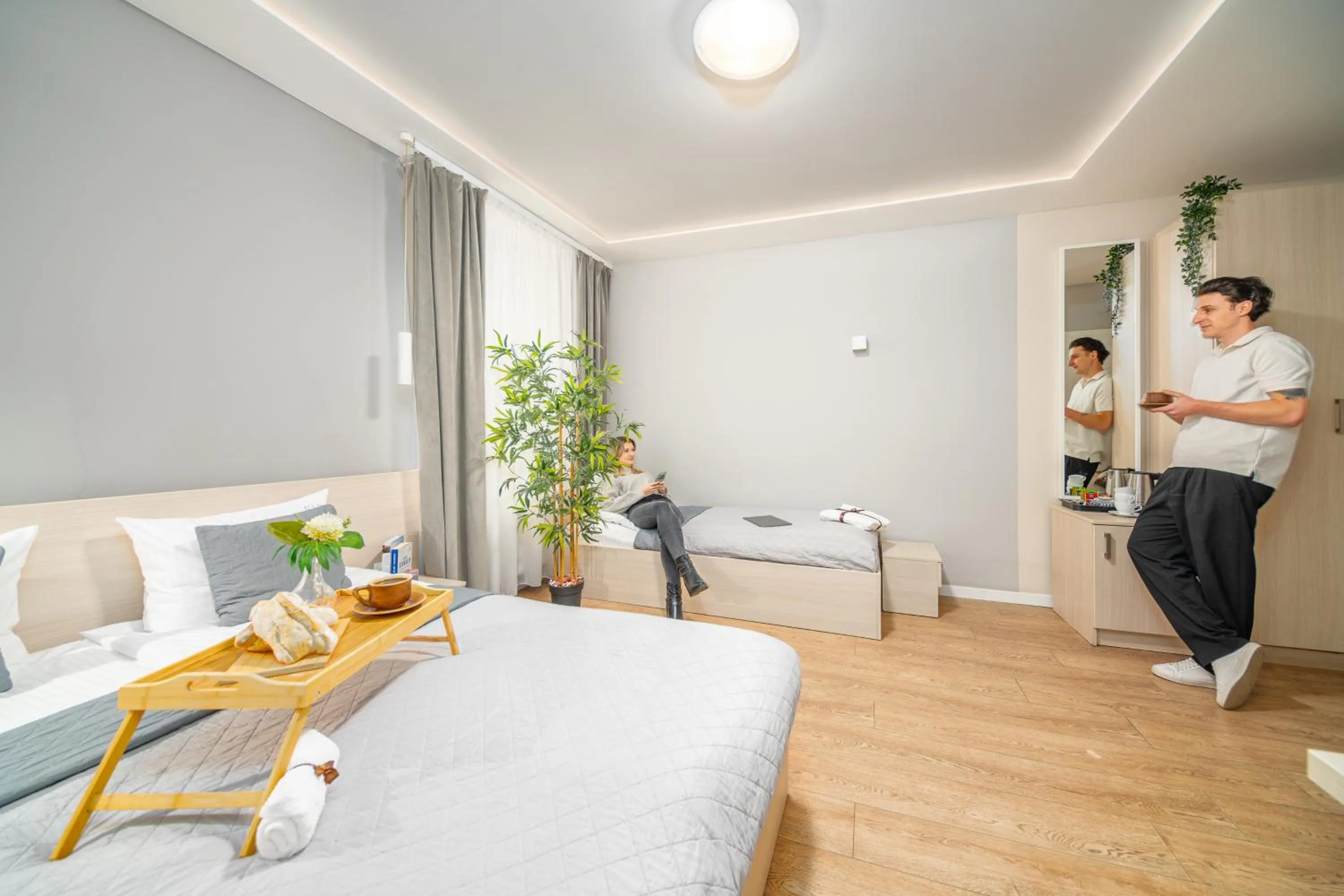 Bed in Apartamenty Platinia - komfortowe noclegi Kraków Stare Miasto