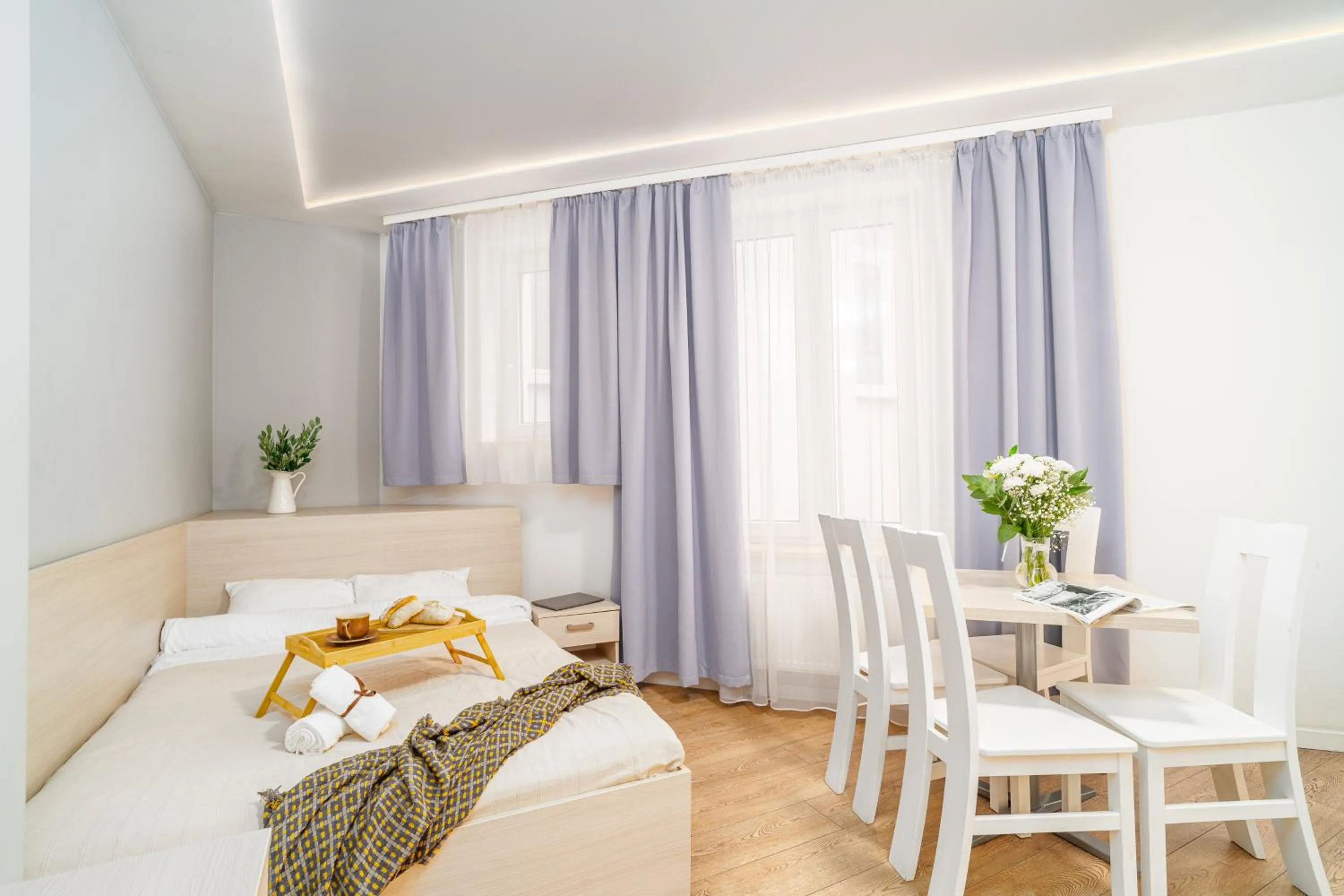 Bed in Apartamenty Platinia - komfortowe noclegi Kraków Stare Miasto