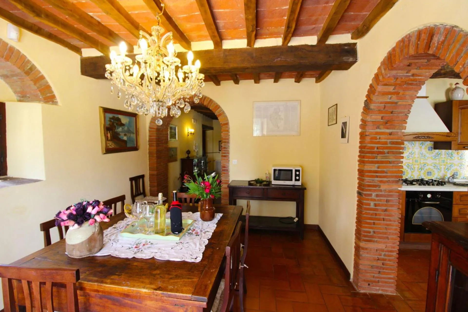 Dining area in Villa Cecilia
