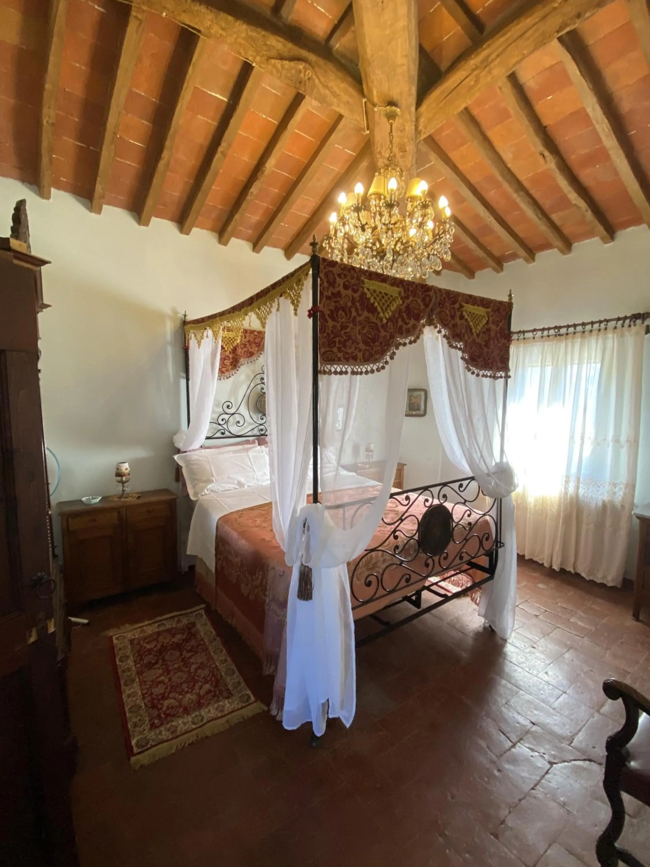 Bedroom, Bed in Villa Cecilia