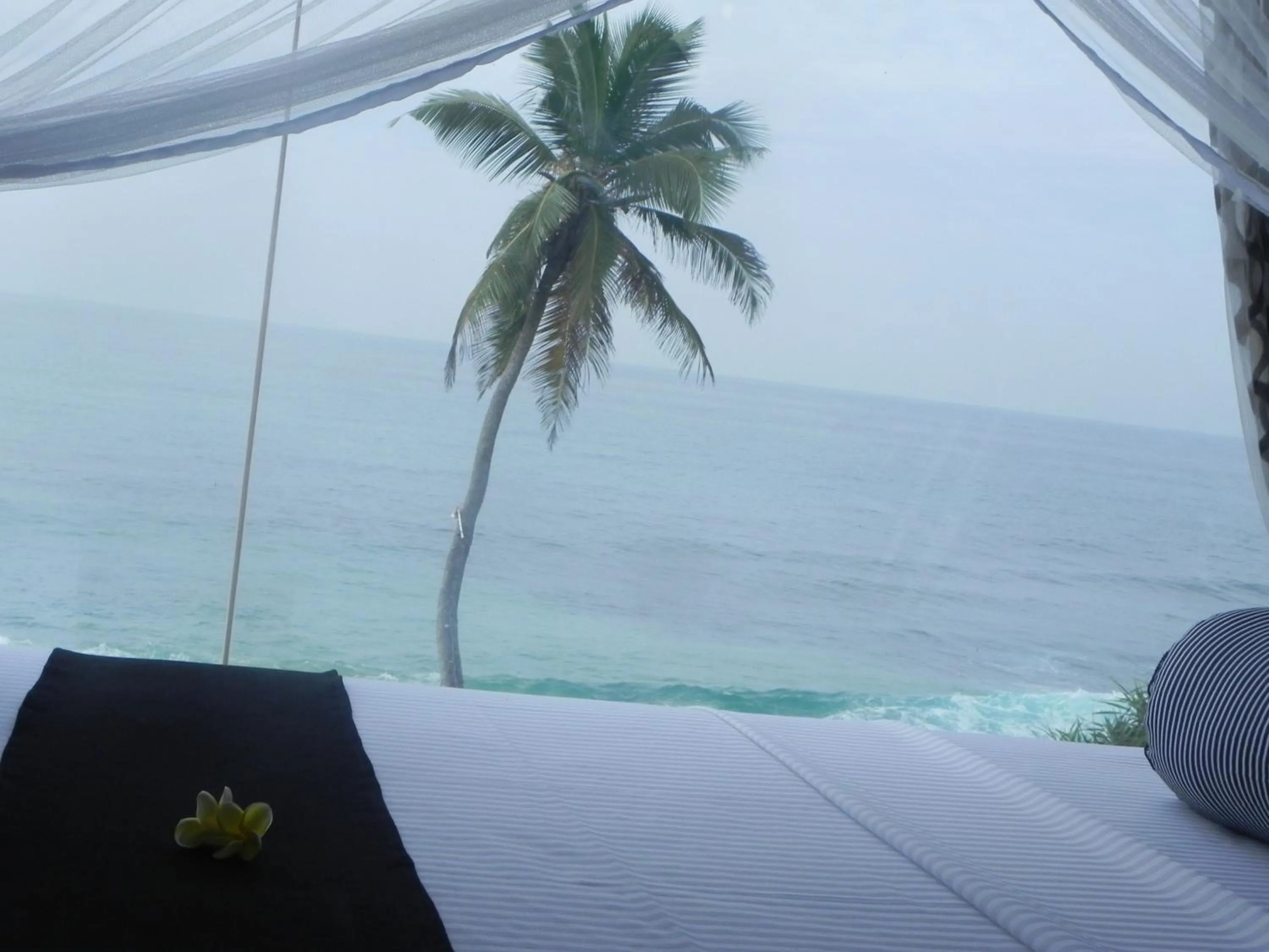Patio, Bed in Amanda Beach Villas