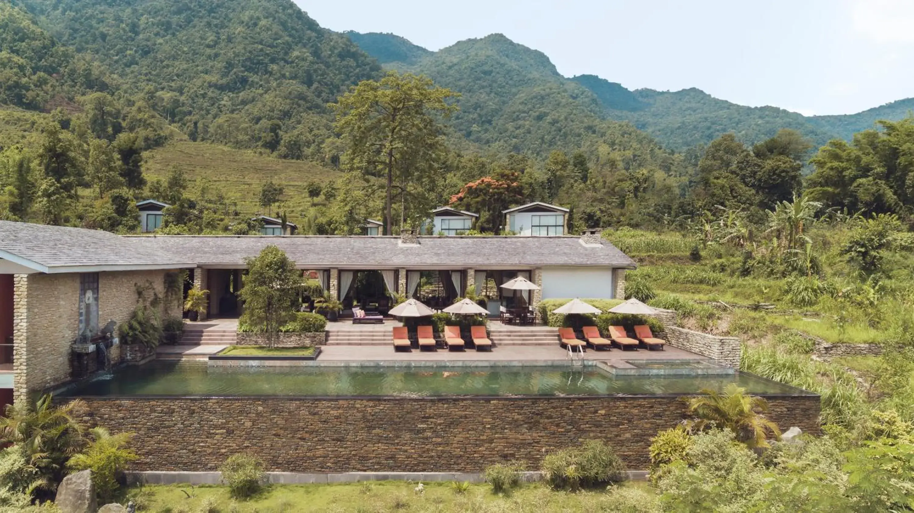 Bird's eye view in The Pavilions Himalayas The Farm Bird's eye view in The Pavilions Himalayas The Farm