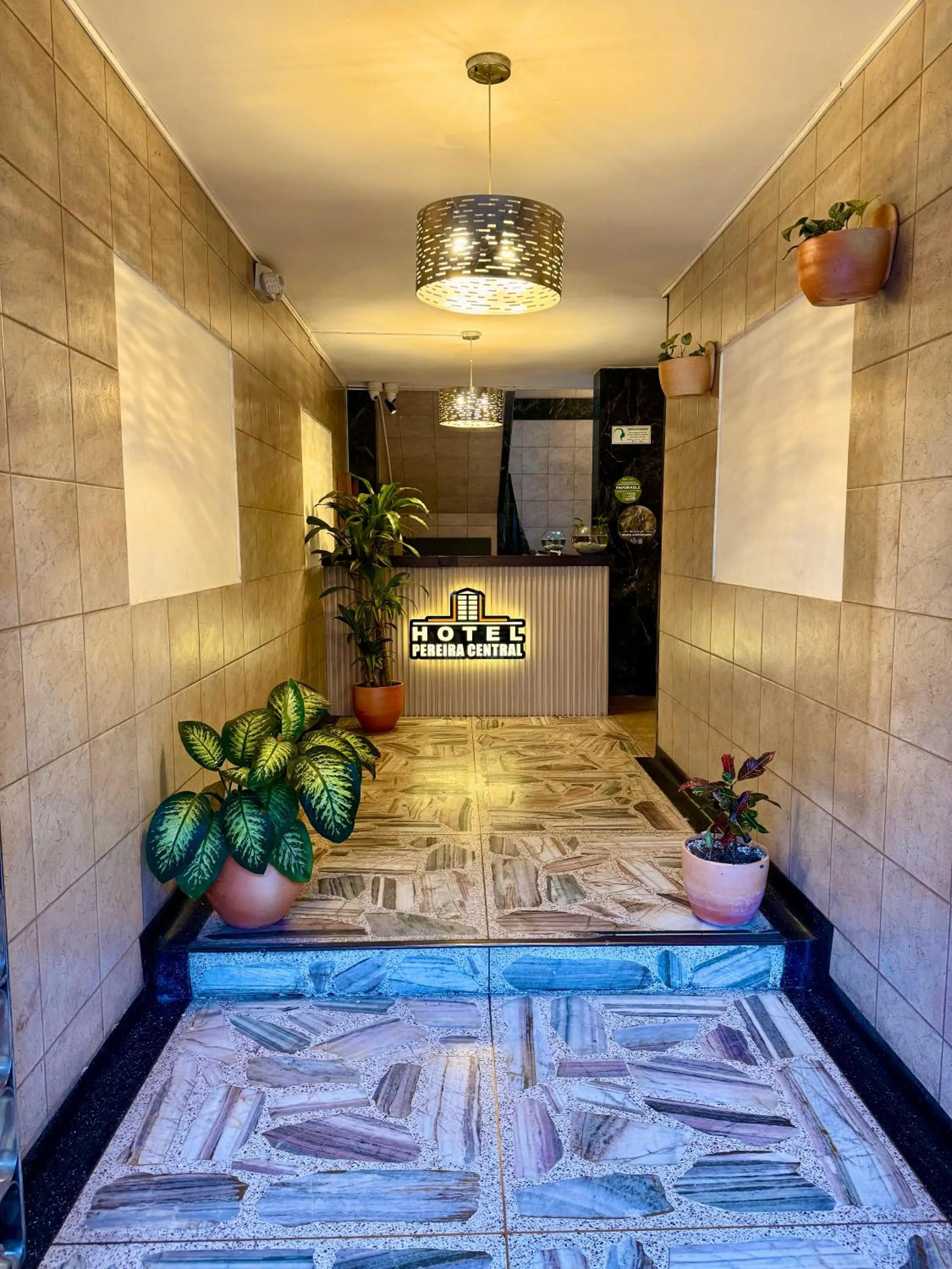 Lobby or reception in Hotel Pereira Central