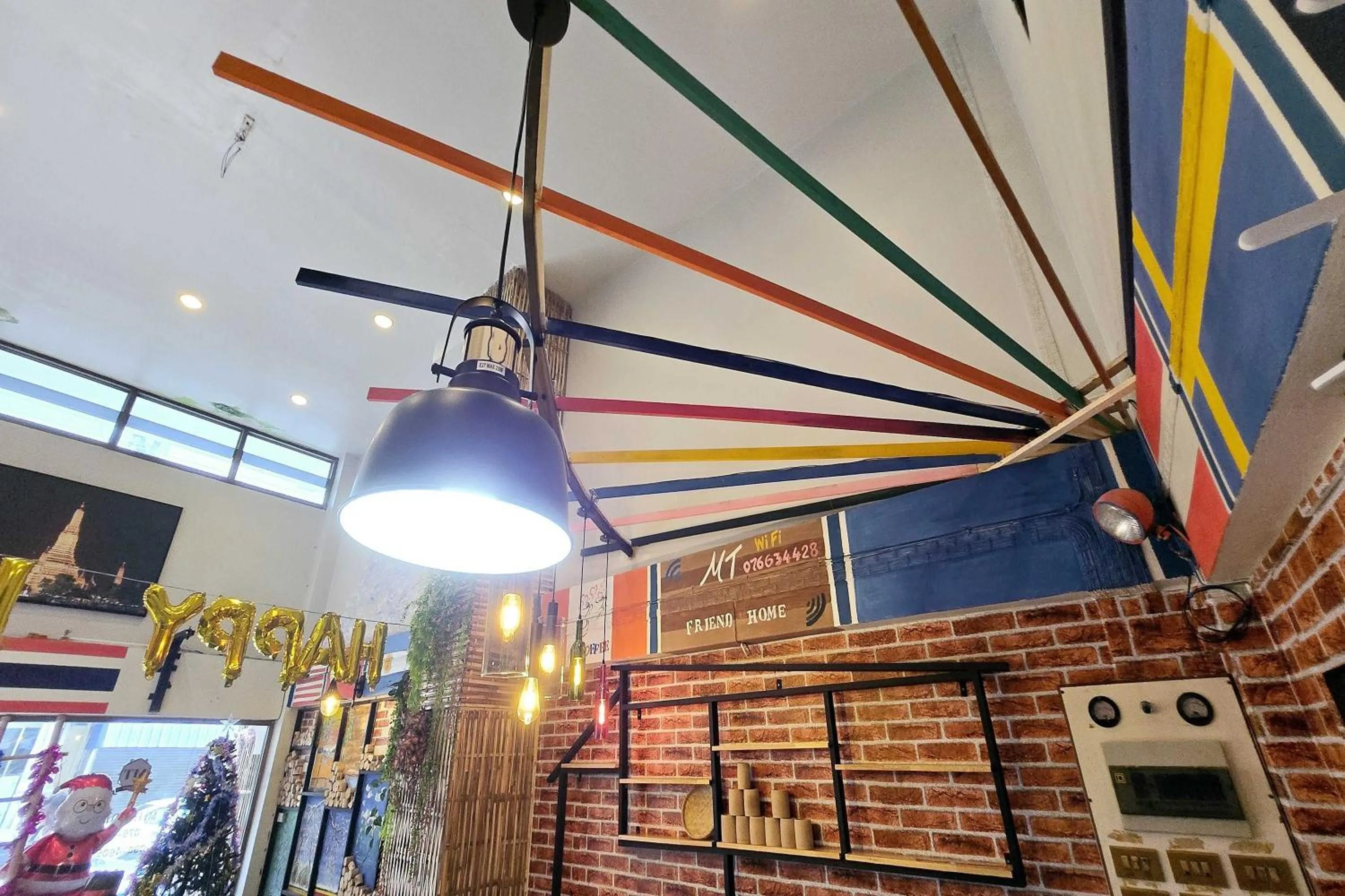 Decorative detail in MT Friend Home & Hostel