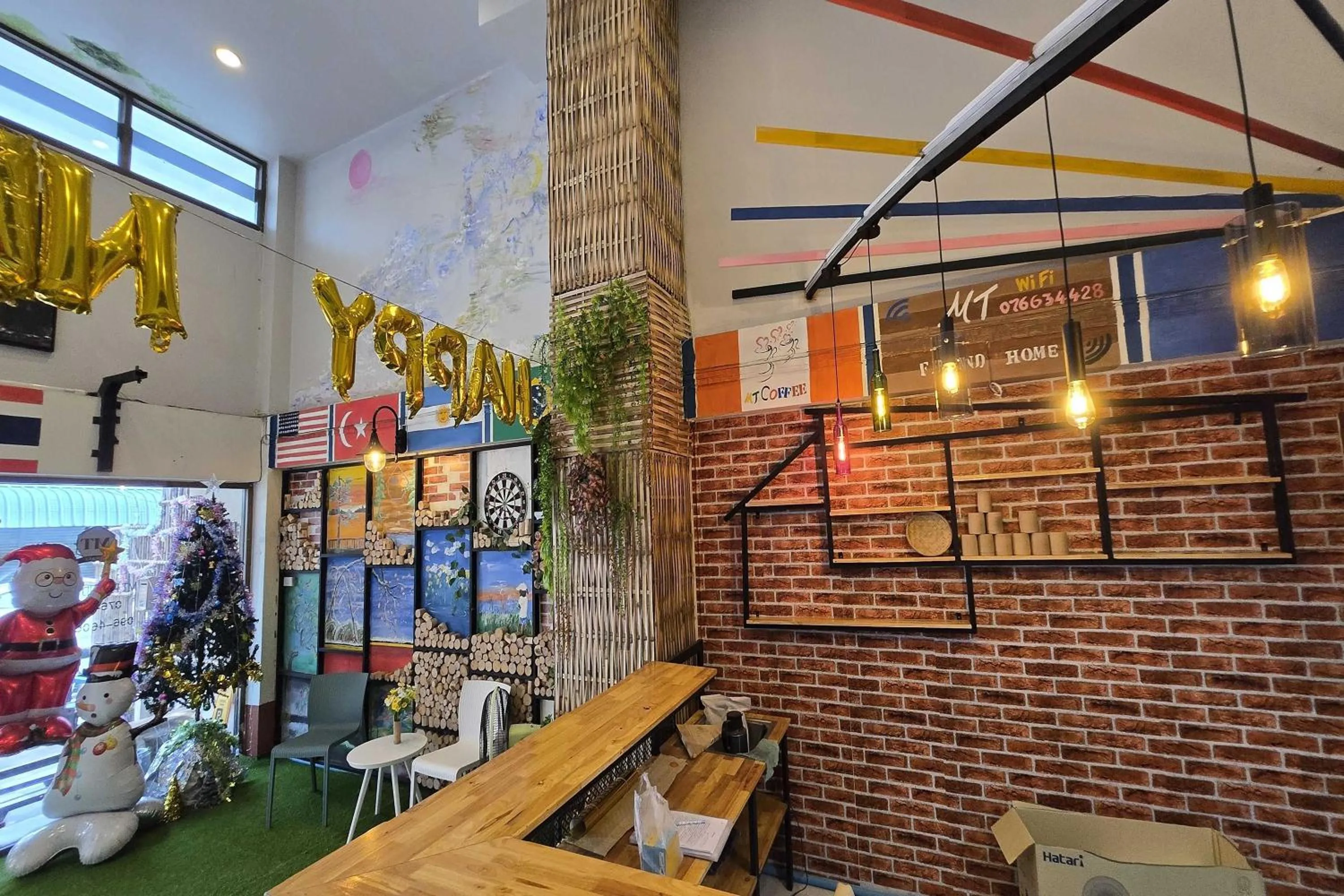 Decorative detail in MT Friend Home & Hostel