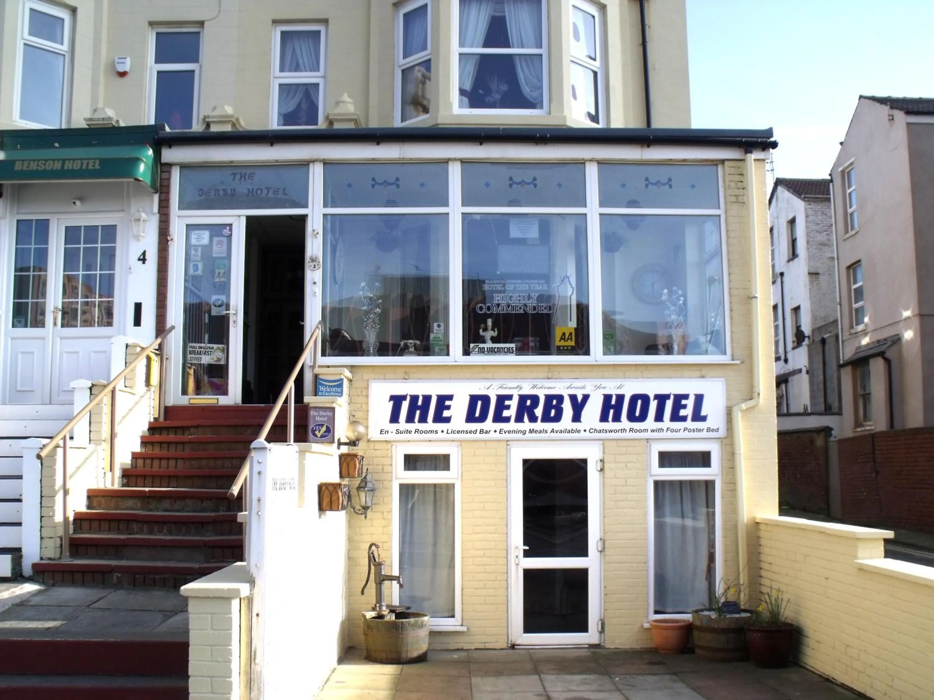 Facade/entrance in The Derby Hotel