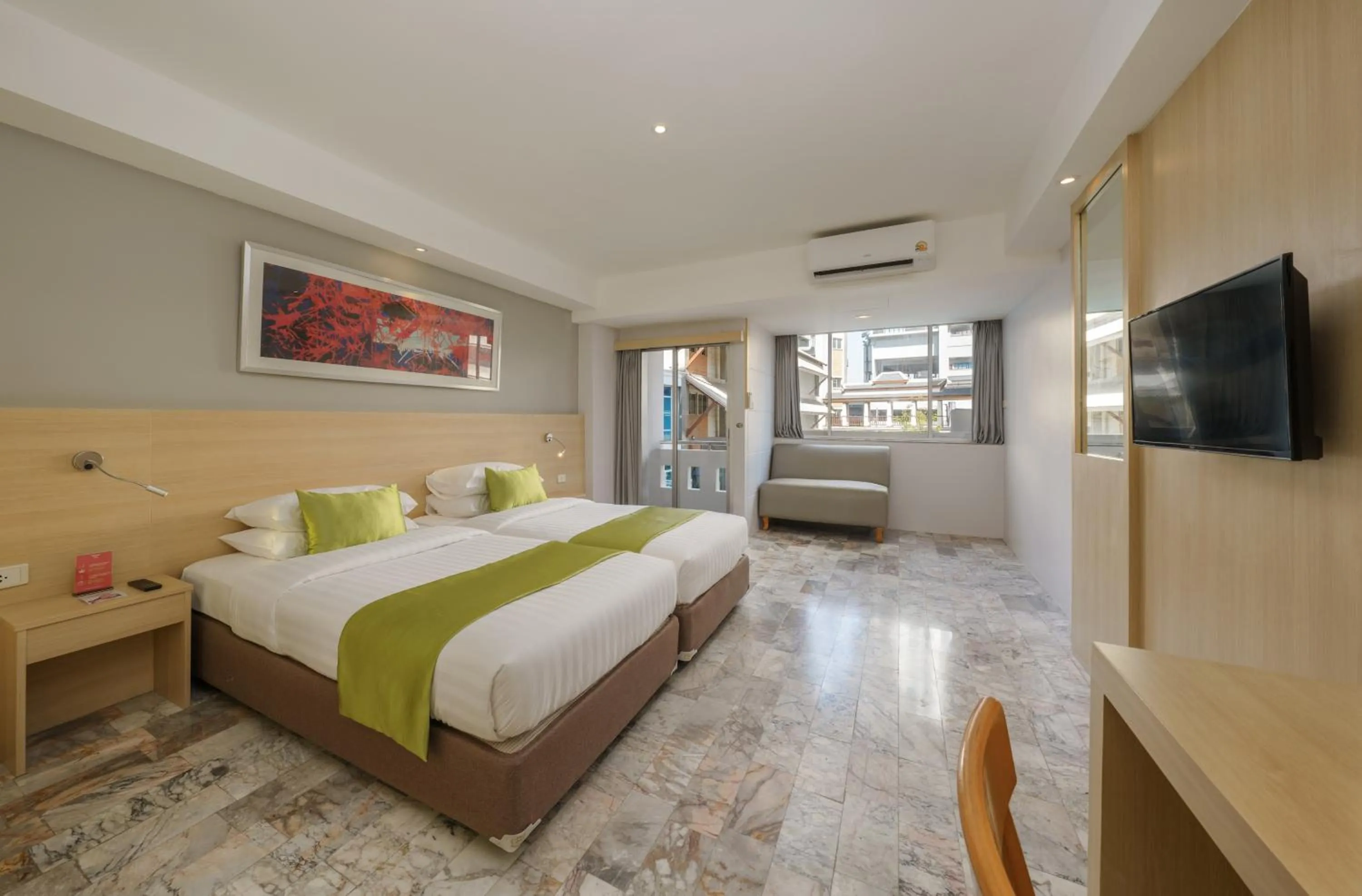 Bed in iCheck inn Thapra