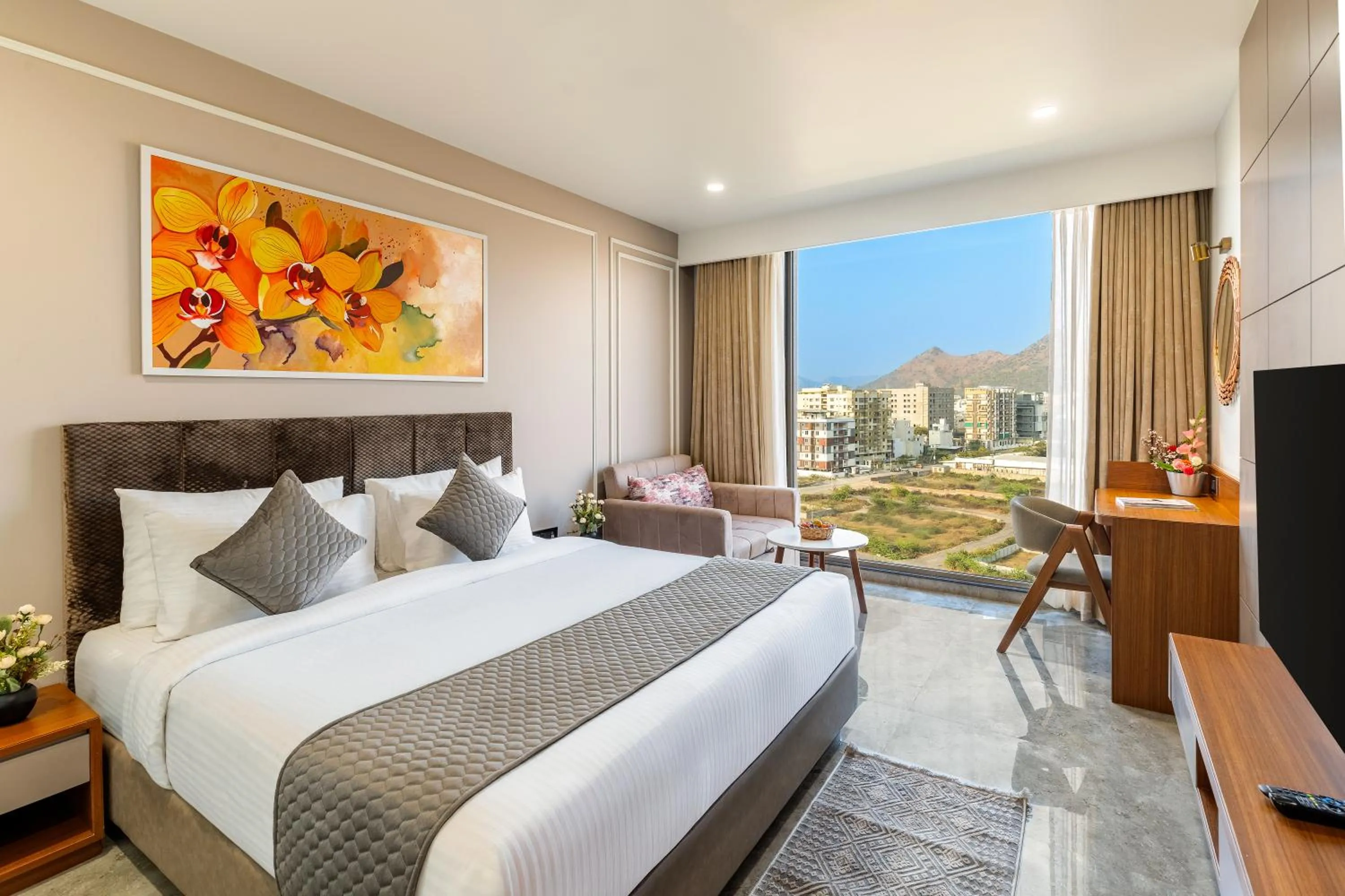 Bedroom, Bed in The Paradise Bliss - A Luxury Hotel & Spa in Udaipur