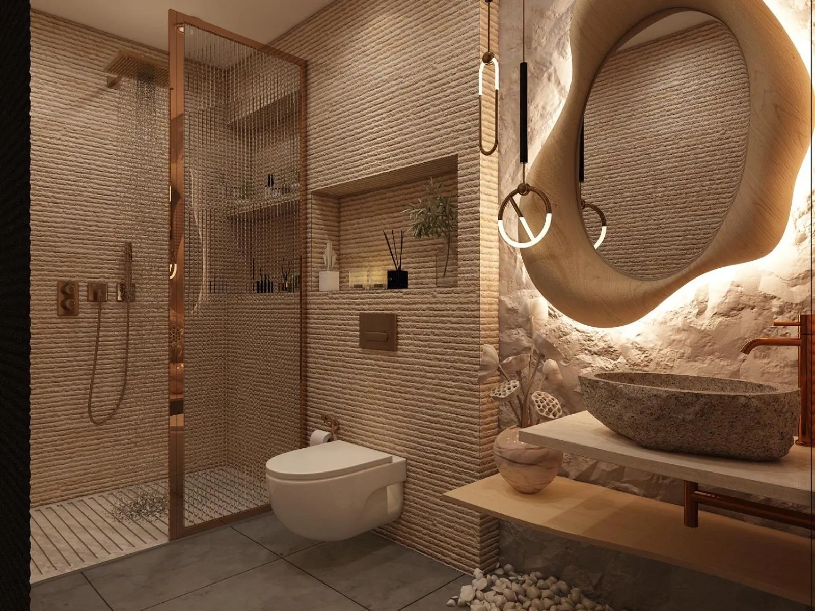 Shower in Eyes Of Egypt Pyramids View Boutique Hotel