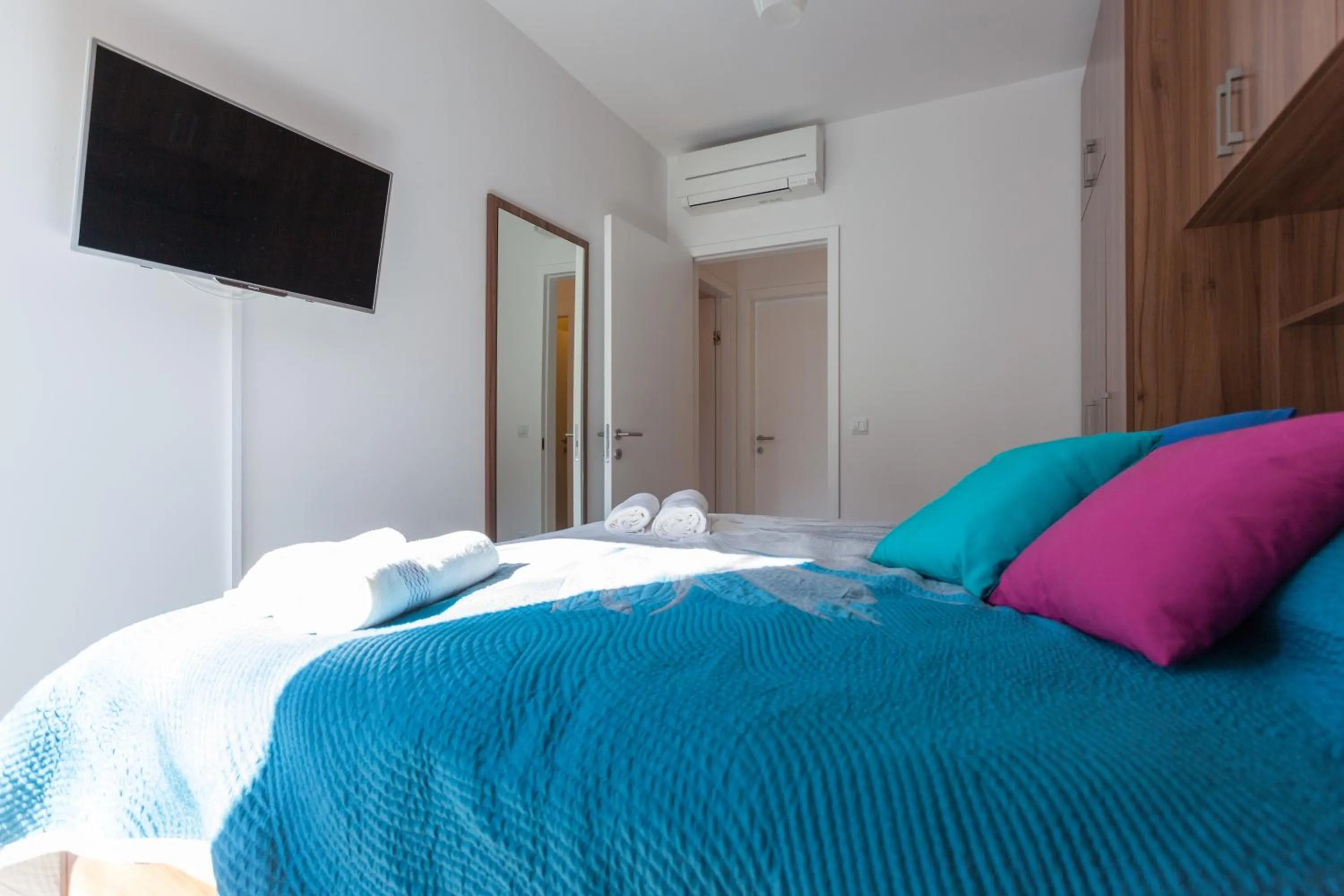 Bedroom, Bed in Sweet Dream Apartment