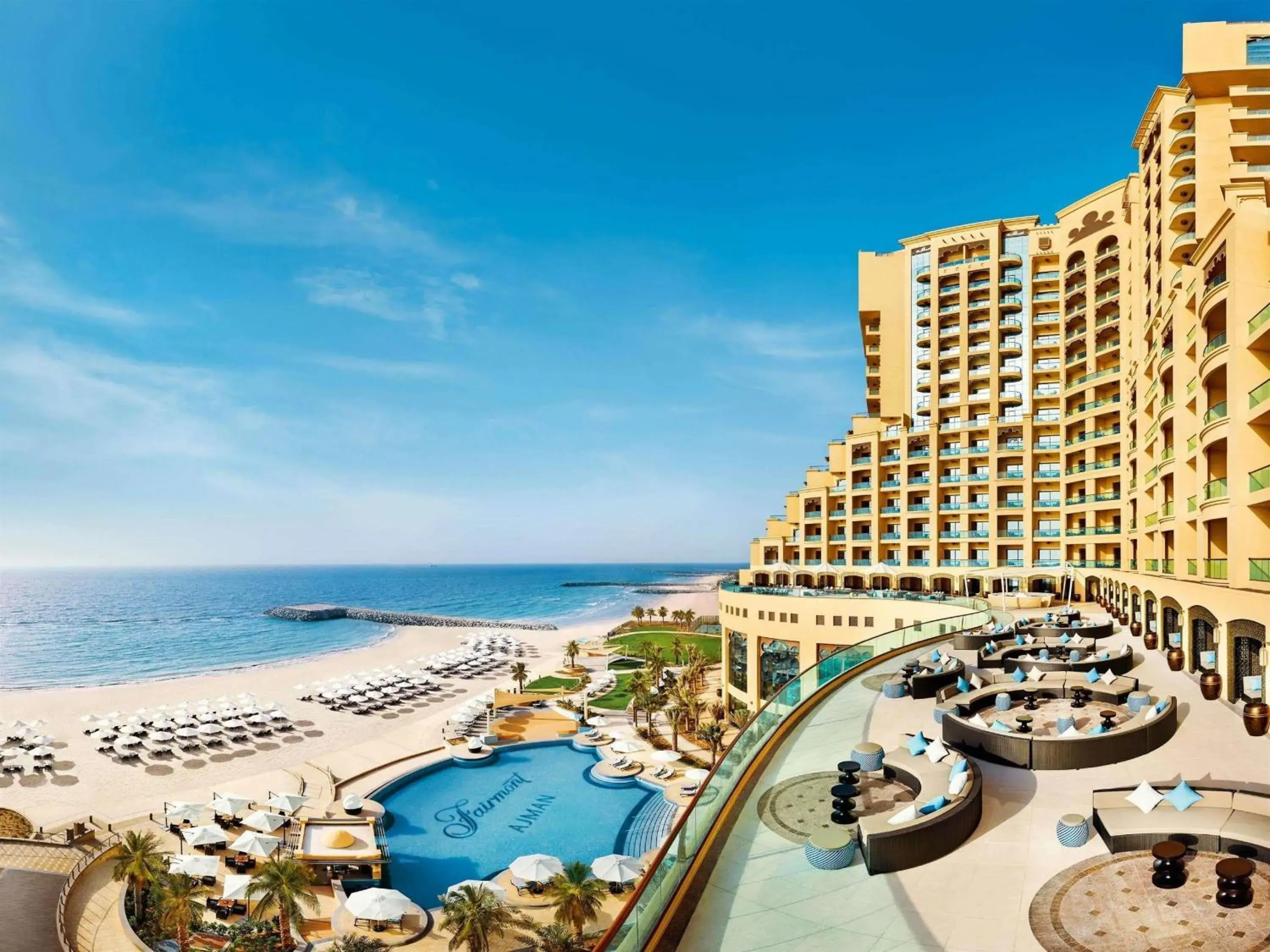 Pool view in Fairmont Ajman Pool view in Fairmont Ajman