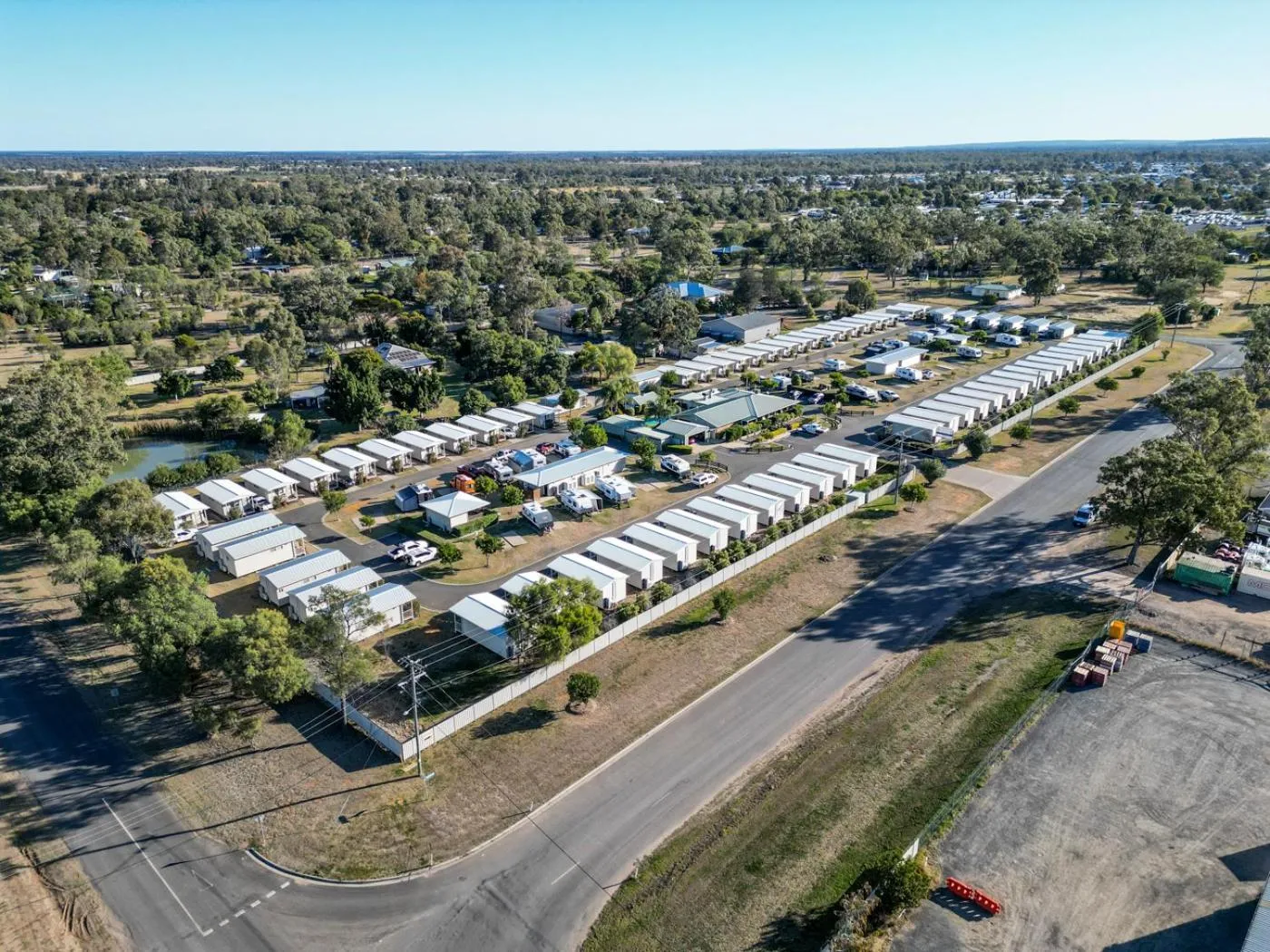 Bird's eye view in Chinchilla Tourist Park