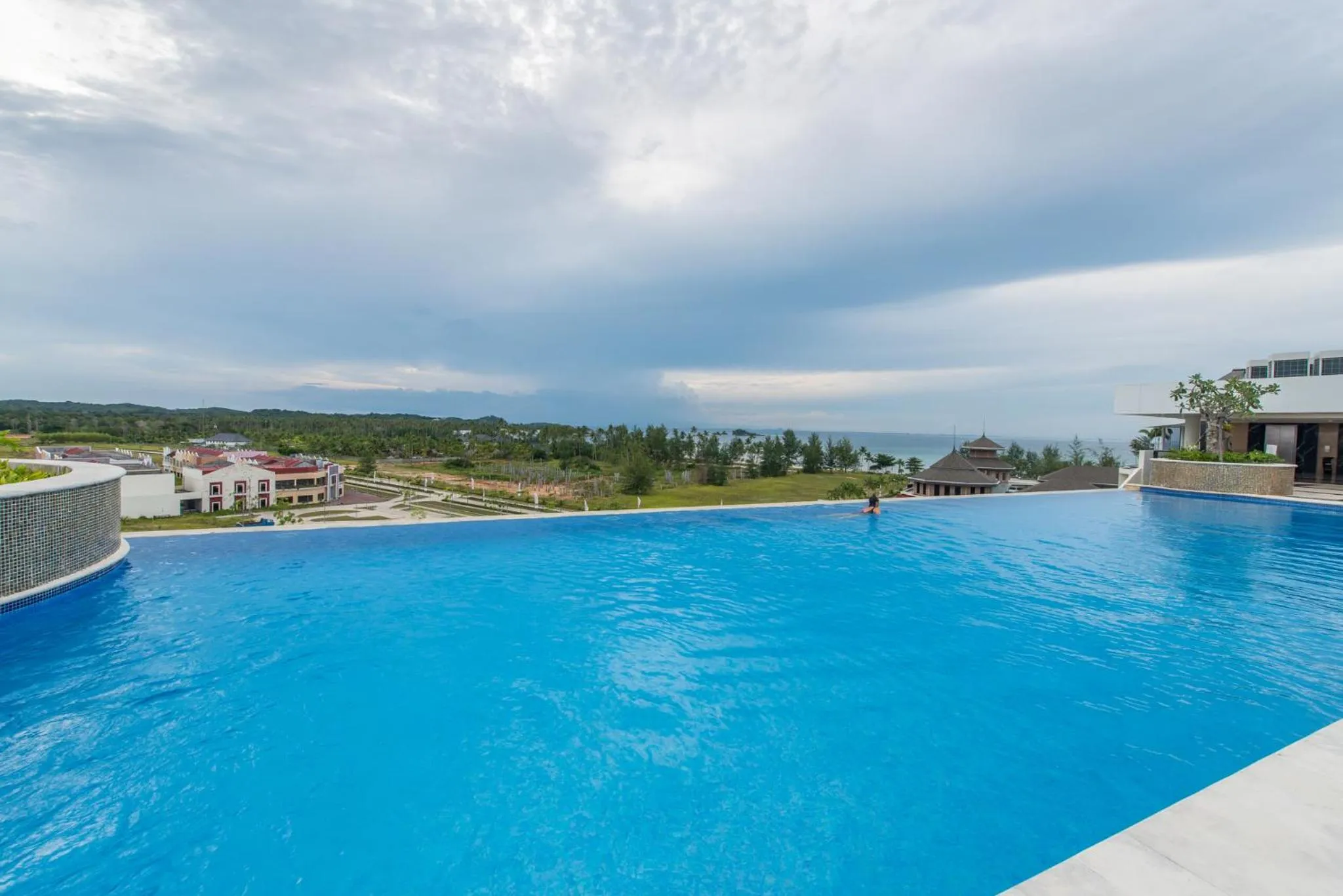 Pool view in Grand Lagoi Hotel Bintan