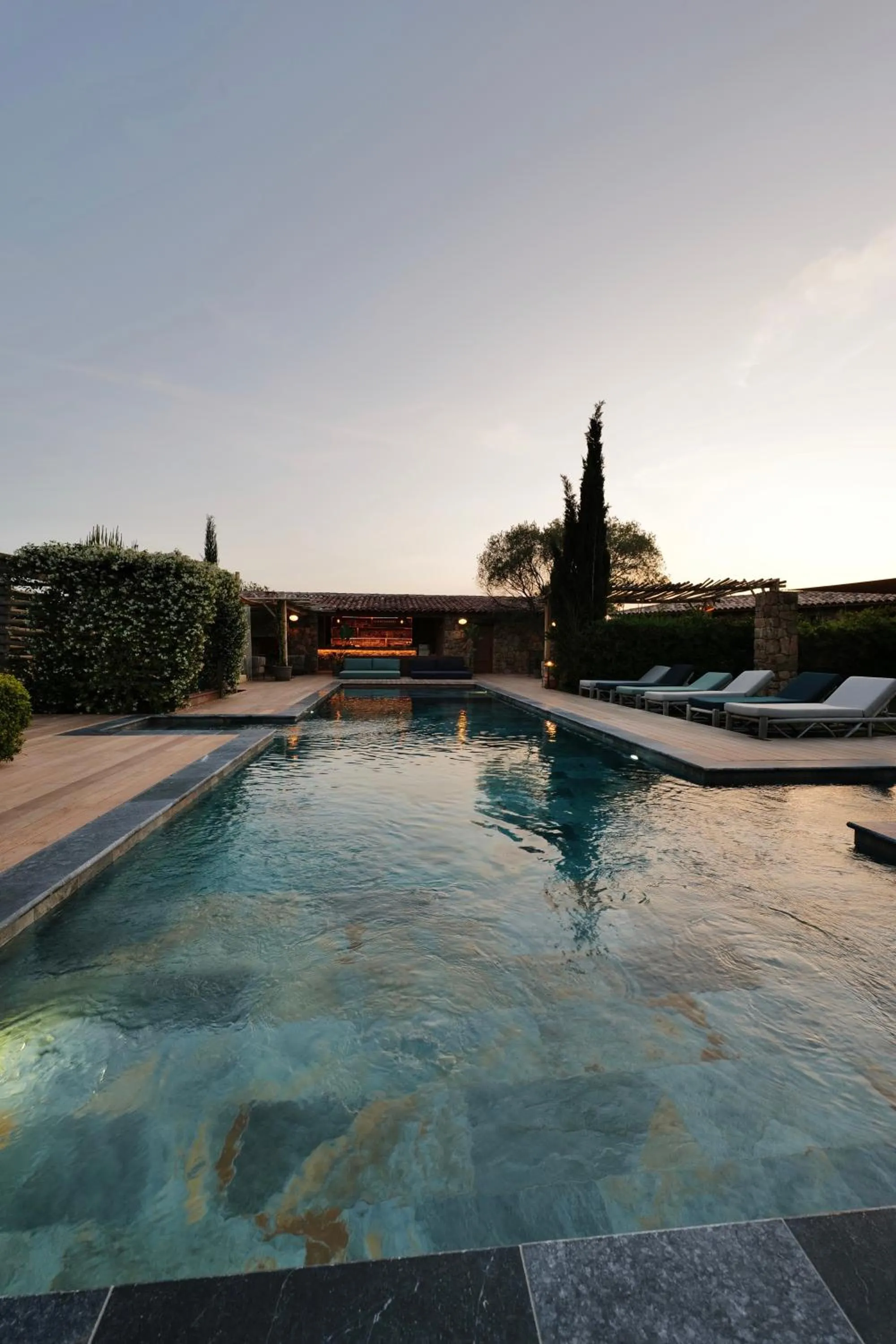 Swimming pool in Domaine Pozzo di Mastri hôtel & spa