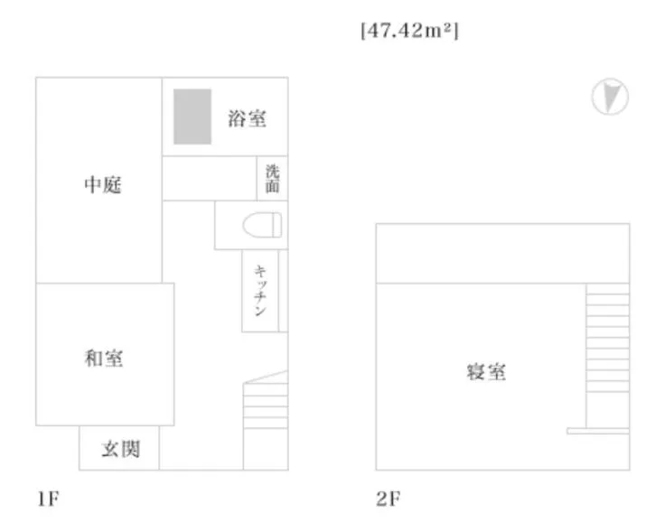 Floor plan in Kyoto Kiyomizu Machiya NAGOMI