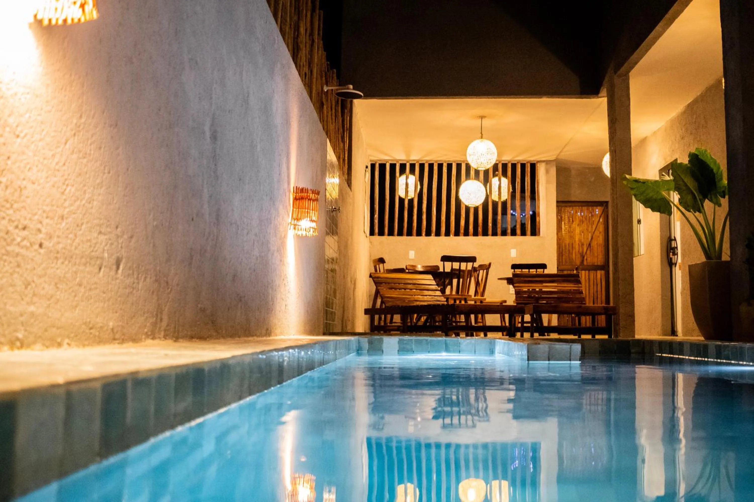 Pool view in Vila Malie milagres