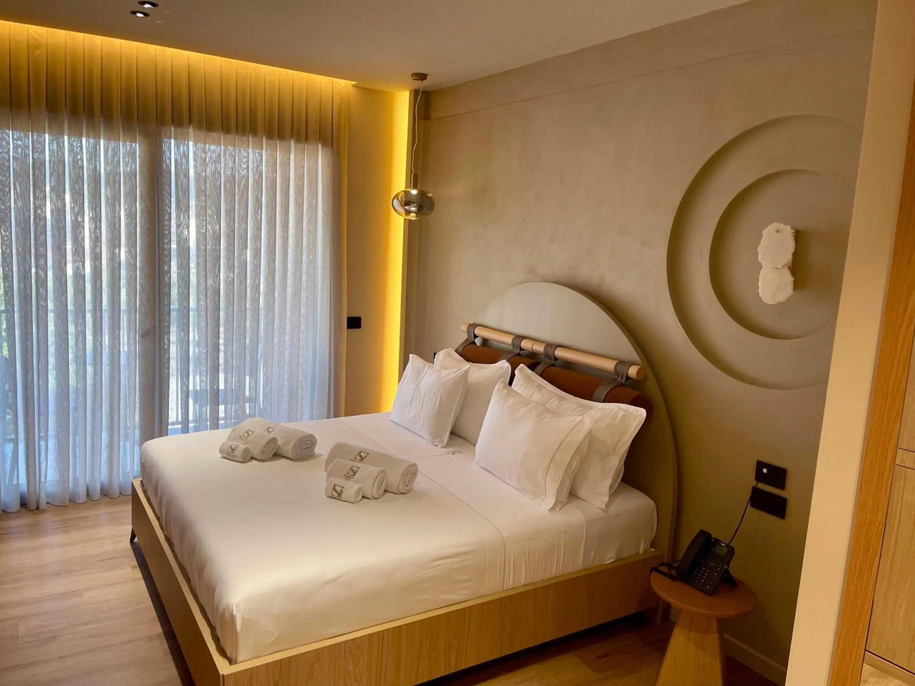 Bedroom, Bed in Si Hotel Tirana