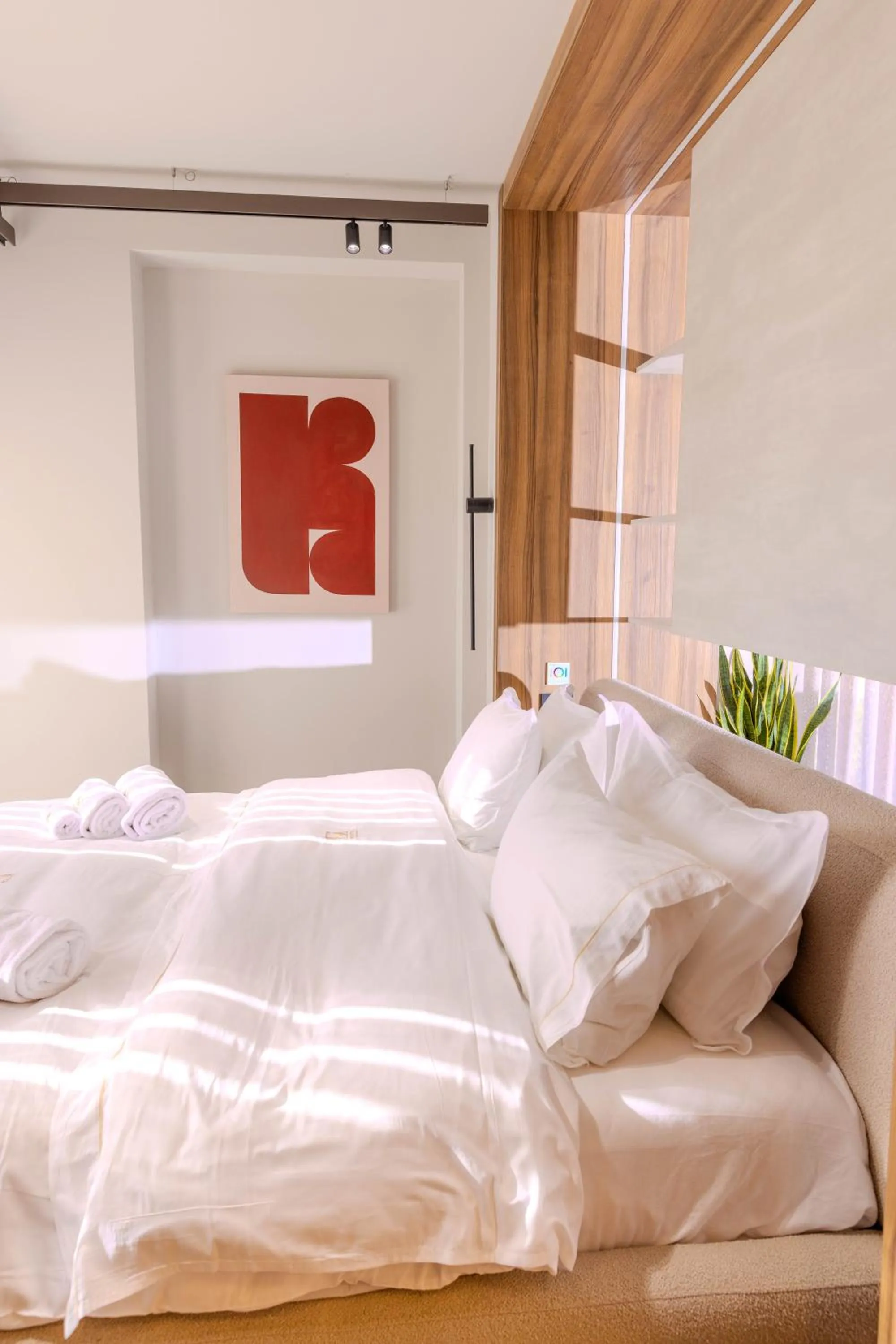 Bed in Si Hotel Tirana