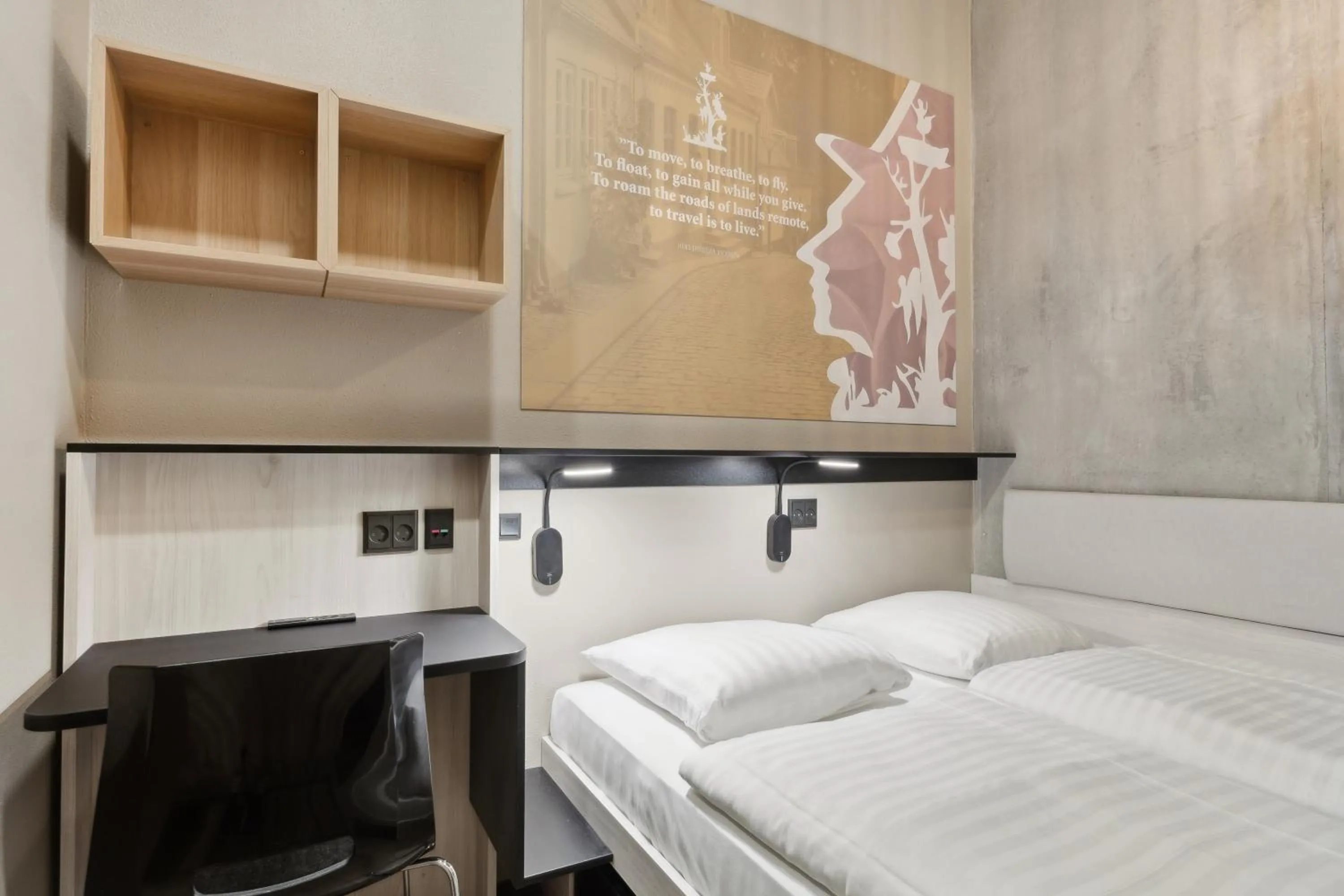 Photo of the whole room, Bed in Hotel Fyrtøjet - We give less You save more