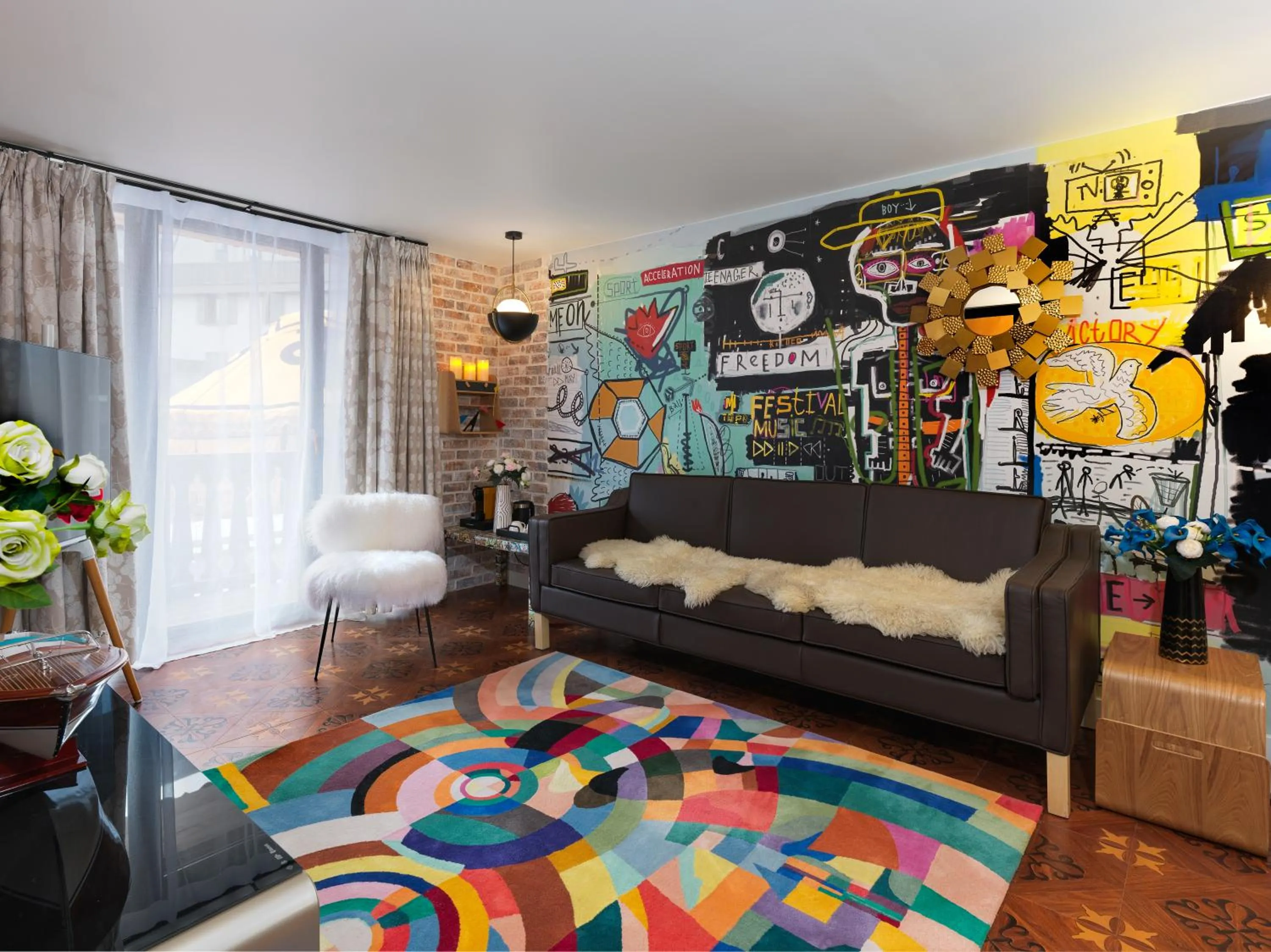 Seating area in Snow Lodge Hotel Courchevel 1850