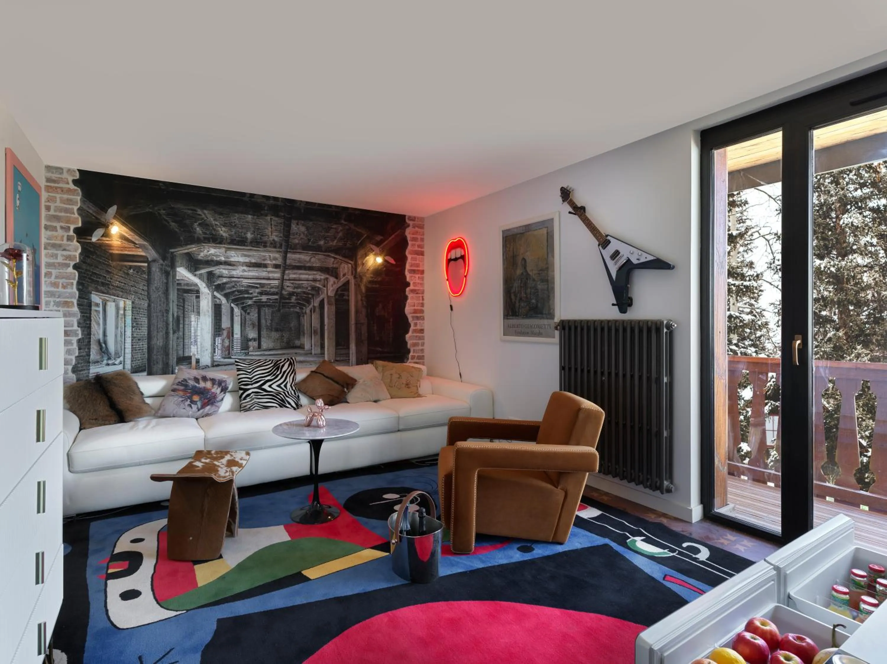 Seating area in Snow Lodge Hotel Courchevel 1850